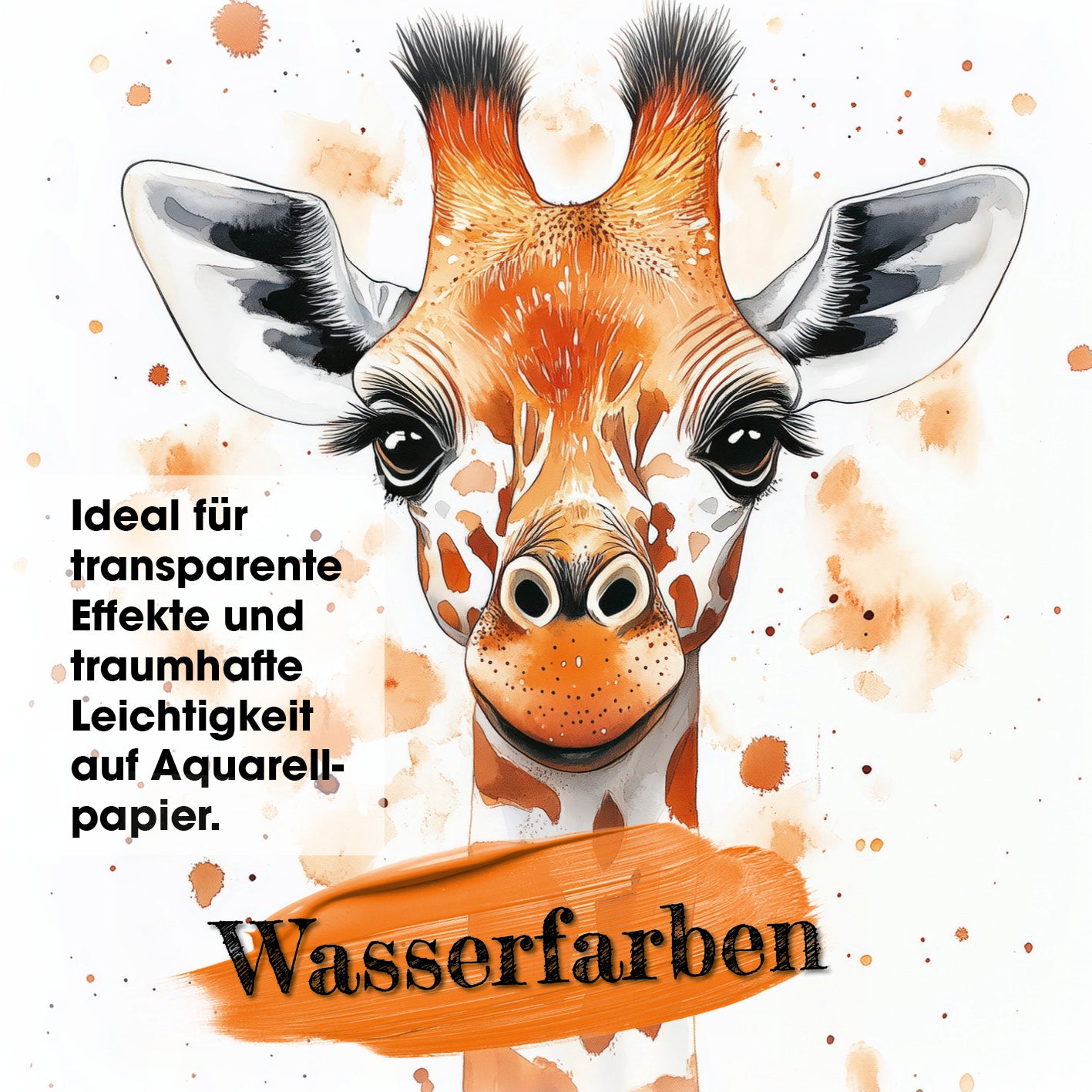 Mal- und Zeichenkoffer - 145-tlg. mit Wasserfarben für transparente Effekte auf Aquarellpapier, ideal für kreative Maltechniken.