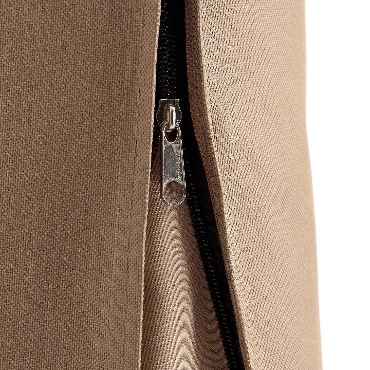 Abdeckung für Sonnenschirm - 170 x 27,5/33,5 cm - Beige mit robustem Reißverschluss und wetterfestem PVC-beschichtetem Oxford 600D Gewebe.