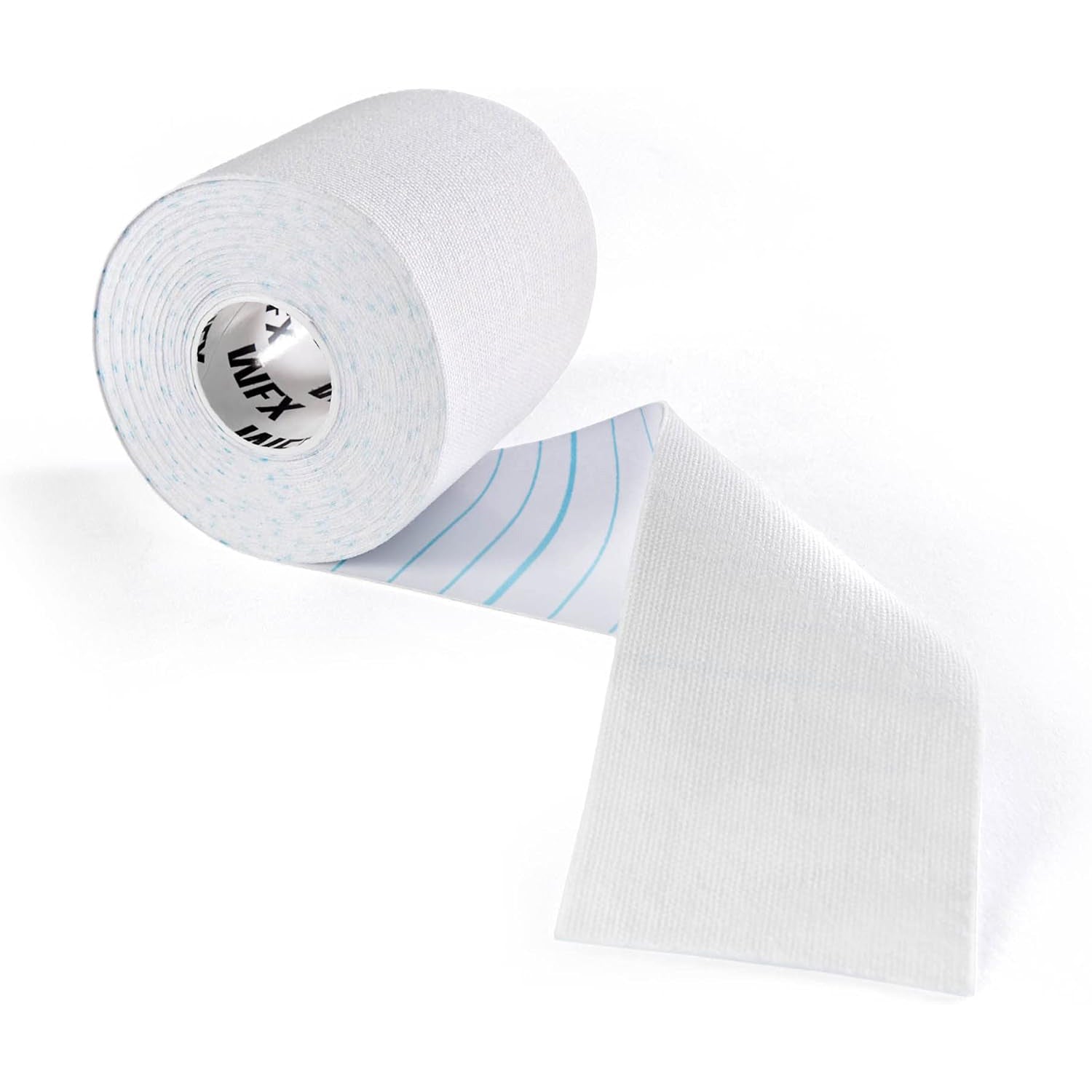 Kinesiologisches Tape - 7,5 cm x 5 m - Weiß, hautfreundlich, elastisch, atmungsaktiv und wasserbeständig, ideal für Sport und Therapie.