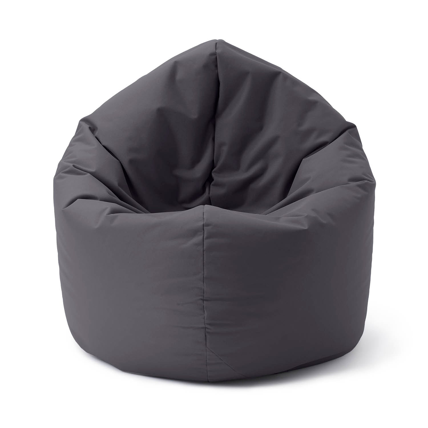 Sitzsack Drops (300 L) - indoor & outdoor - Anthrazit, langlebig, komfortabel, leicht zu reinigen, mit verdecktem Reißverschluss und ergonomischer Form.