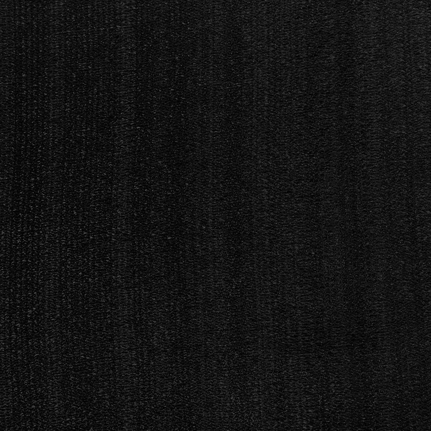 Sonnensegel 100% HDPE mit Stabilisator für UV-Schutz - Rechteck 4 x 5 Meter - Schwarz, robustes und UV-beständiges Material