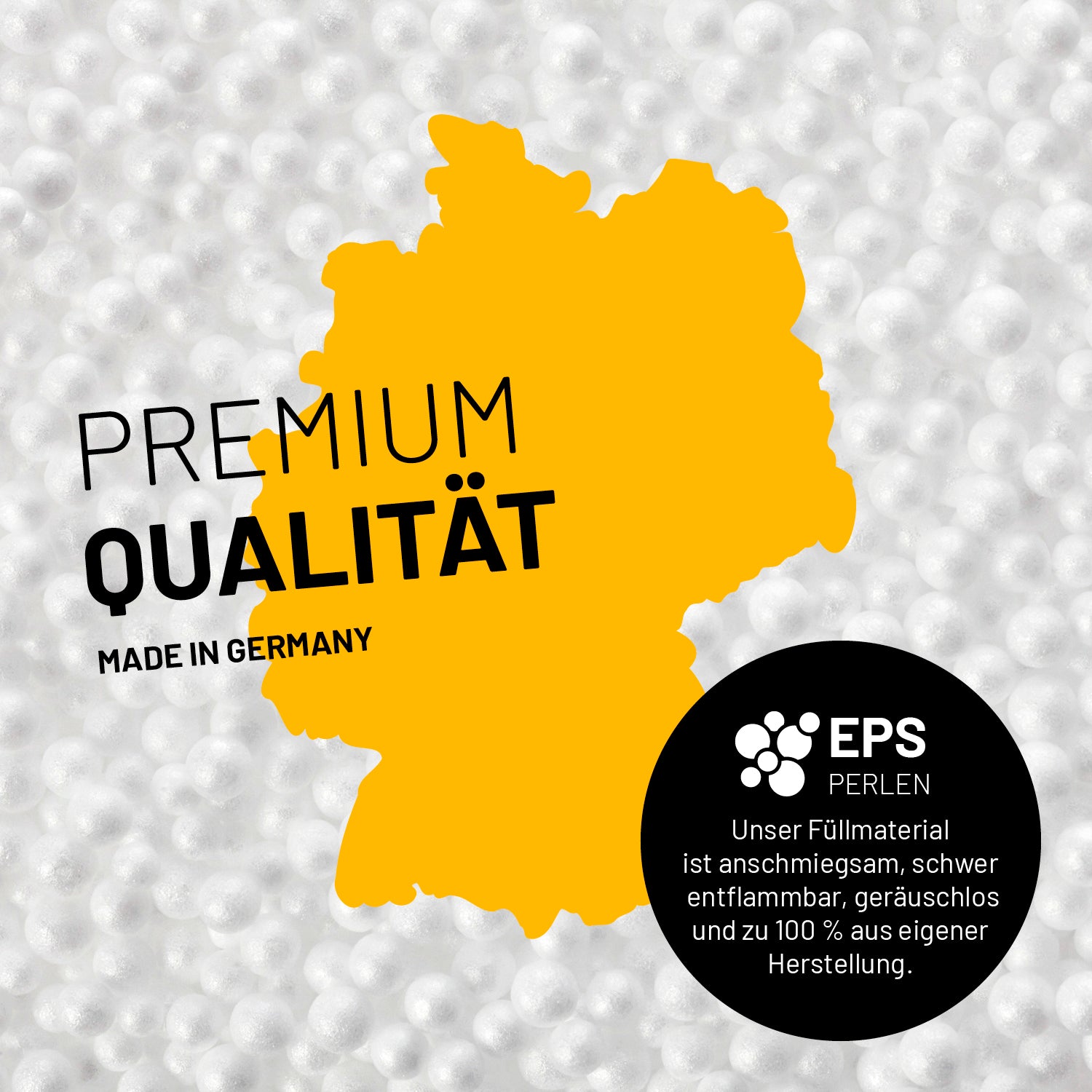 Sitzsack Classic XXL (380 L) mit hochwertigen EPS-Perlen, made in Germany, für drinnen & draußen, robust und komfortabel braun.