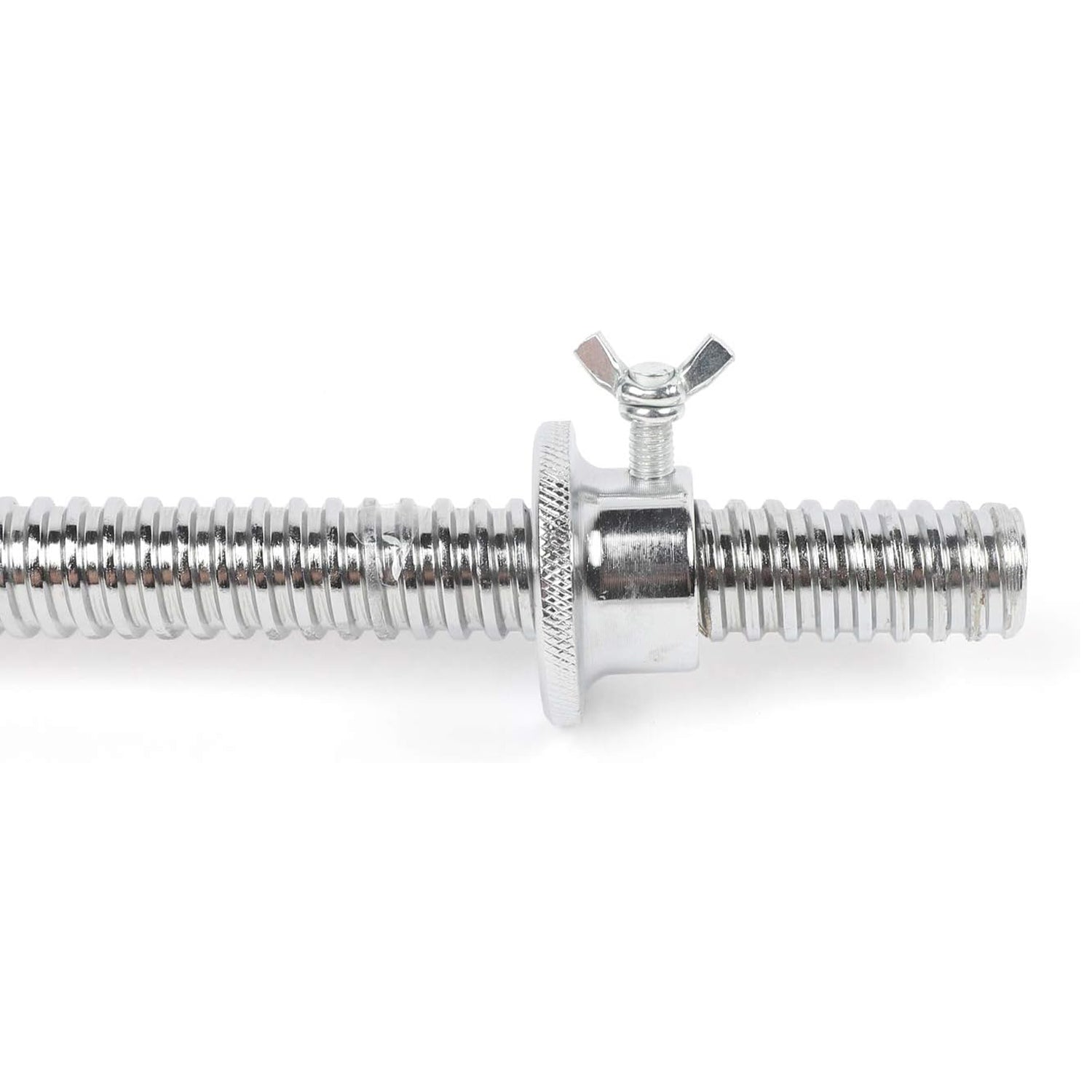 Langhantel-Stange - 120 cm aus Gusseisen mit Schraubverschluss, 25 mm Durchmesser, für vielseitiges Krafttraining geeignet.