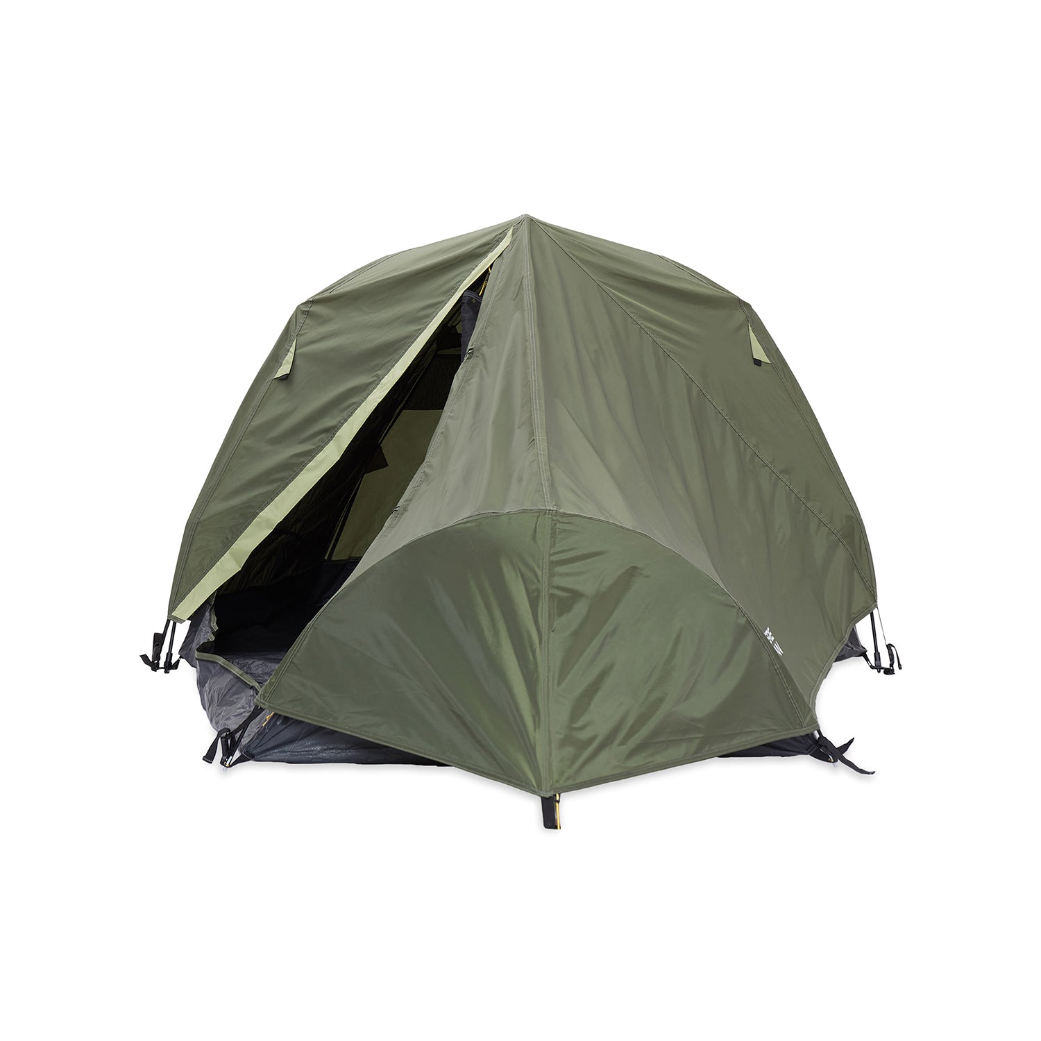 2-Personen-Kompakt-Zelt - Pop Up Wurfzelt Trekkingzelt grün, ultraleicht, kompakt, schnelles Aufbauen, bodennahe Schutzwanne