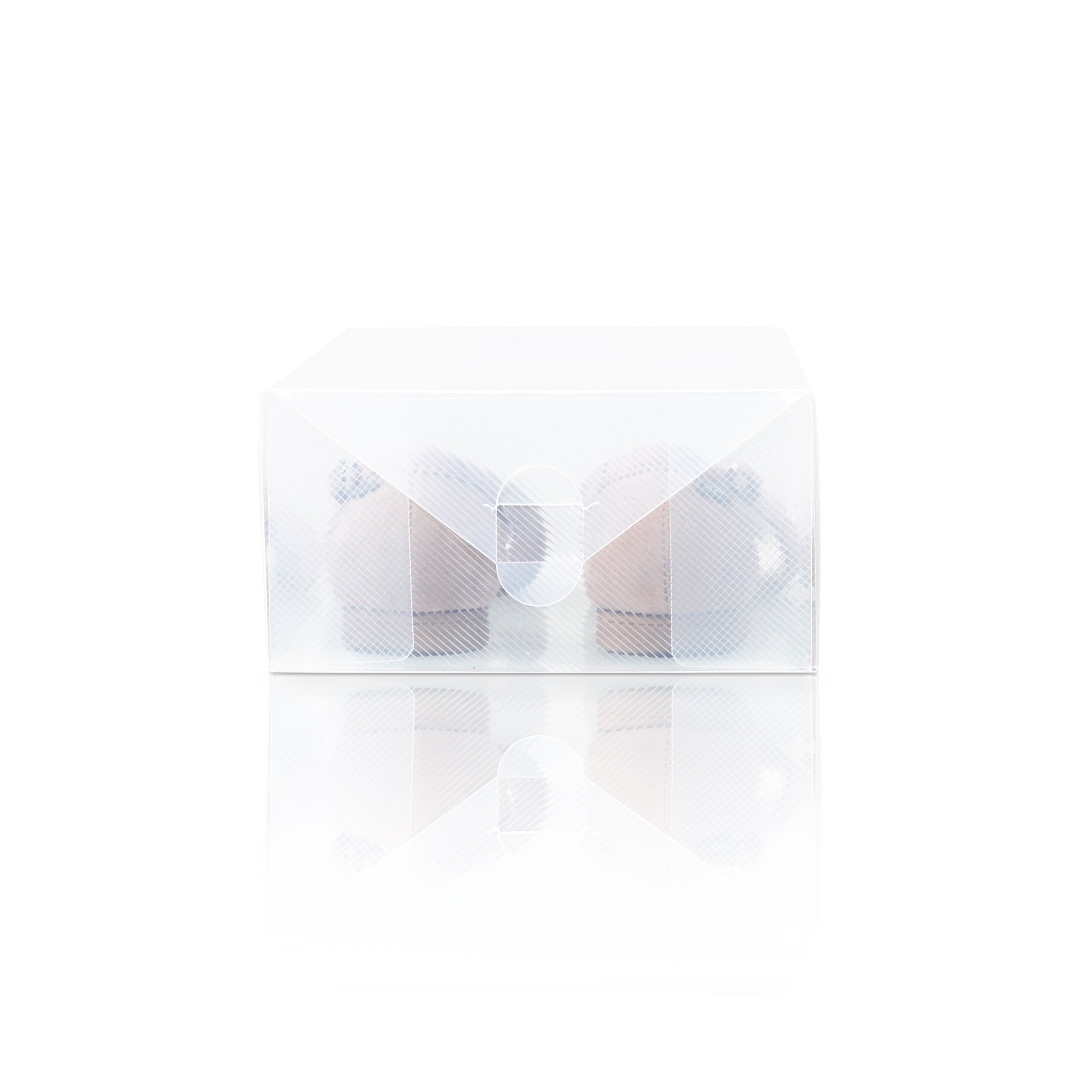 Herren Schuhbox - Transparent und stapelbar - 5er Set - 35x22x14 cm mit Transportgriff, ideal zur sicheren Schuhaufbewahrung.