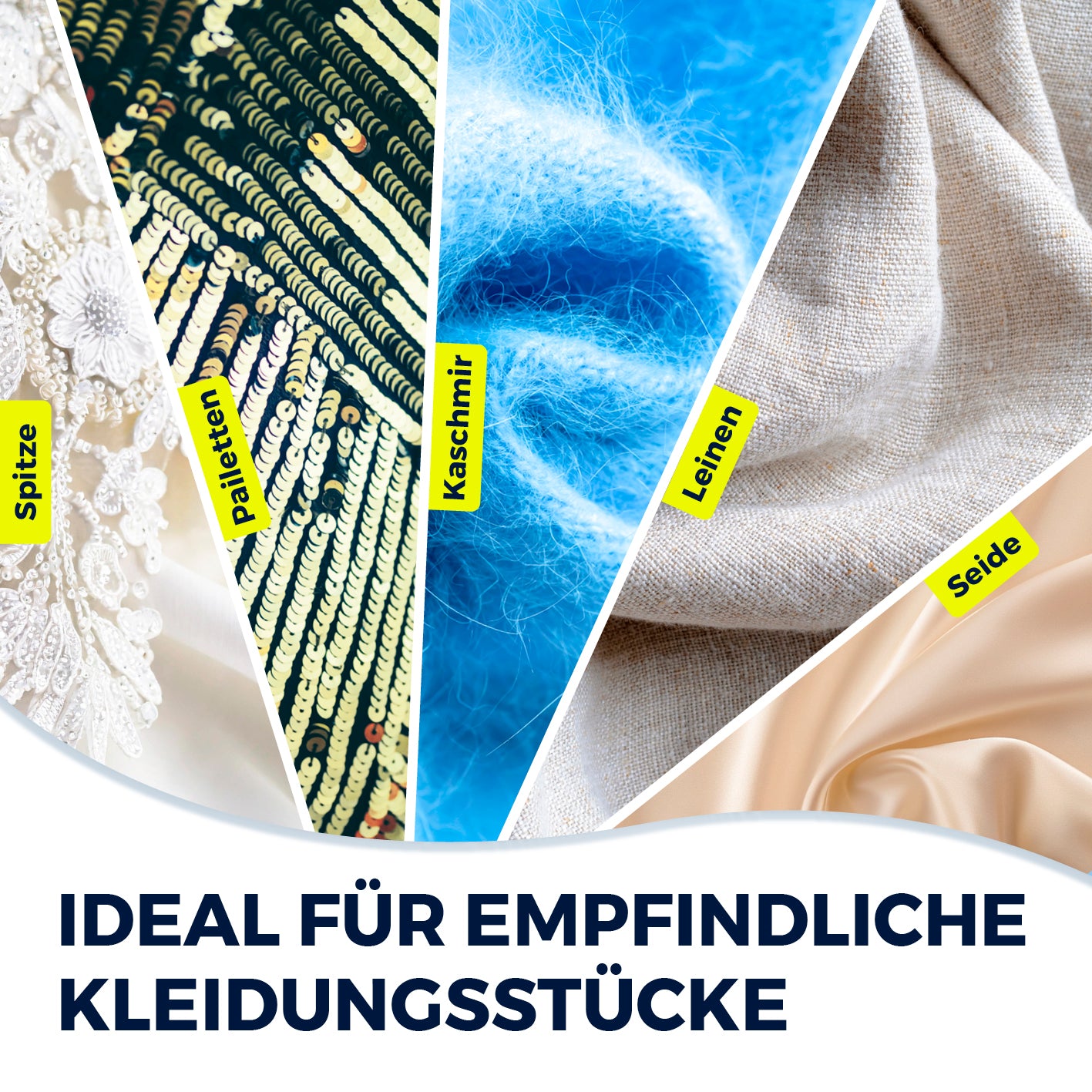 Elektro-Wäscheständer 900 zum schonenden Trocknen empfindlicher Stoffe wie Spitze, Pailletten, Kaschmir, Leinen und Seide.