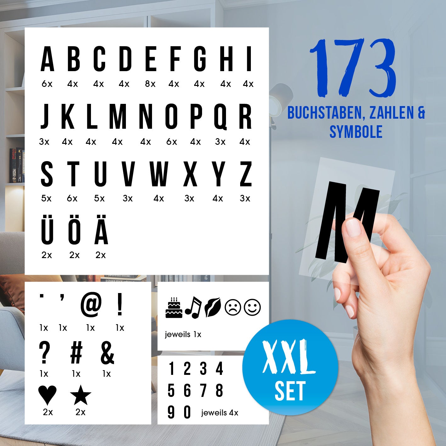 LED-Leuchtkasten mit 173 austauschbaren Buchstaben, Zahlen & Symbolen im nostalgischen Kino-Design für individuelle Textbotschaften.