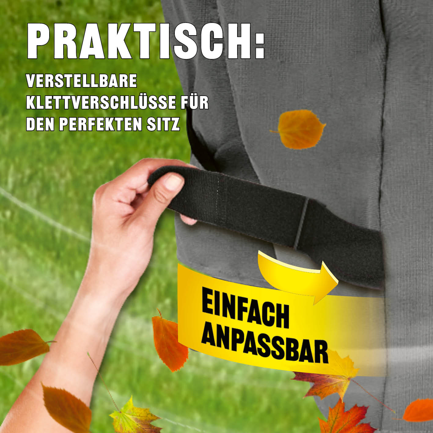 Premium Wetterschutzhaube - 130 x 126 x 85 cm mit verstellbaren Klettverschlüssen für perfekten Sitz und einfachen Anpassung.