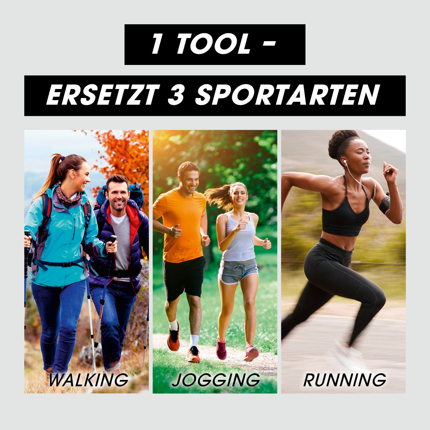 Vibrationstrainer mit Expanderbändern - weiß/champagner für Ganzkörpertraining mit 99 Vibrationsstufen und voreingestellten Programmen.