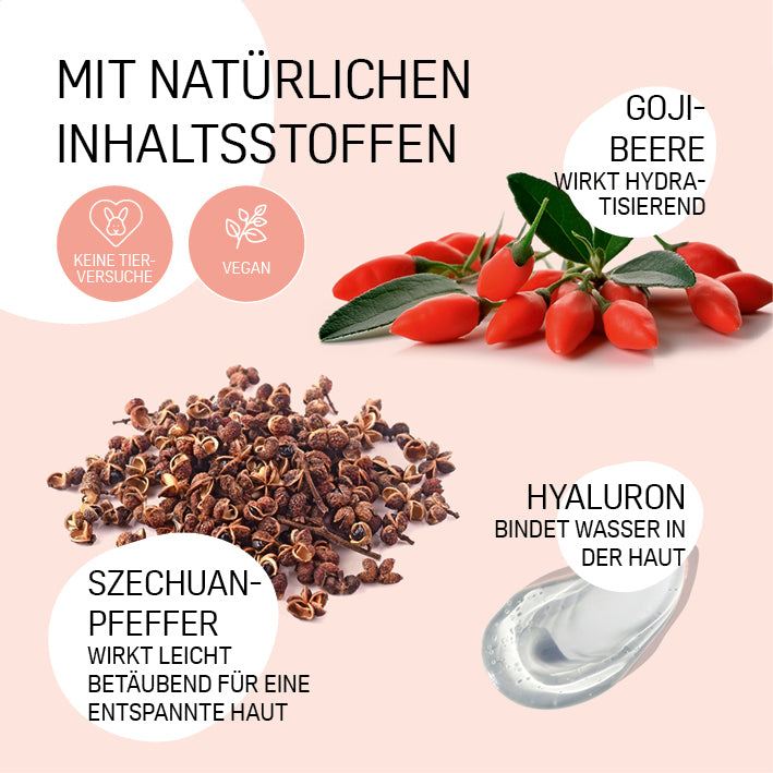 Hyaluron-Skintape "Forehead Tape" mit natürlichen Inhaltsstoffen wie Gojibeere, Szechuanpfeffer und Hyaluron für glatte Haut.