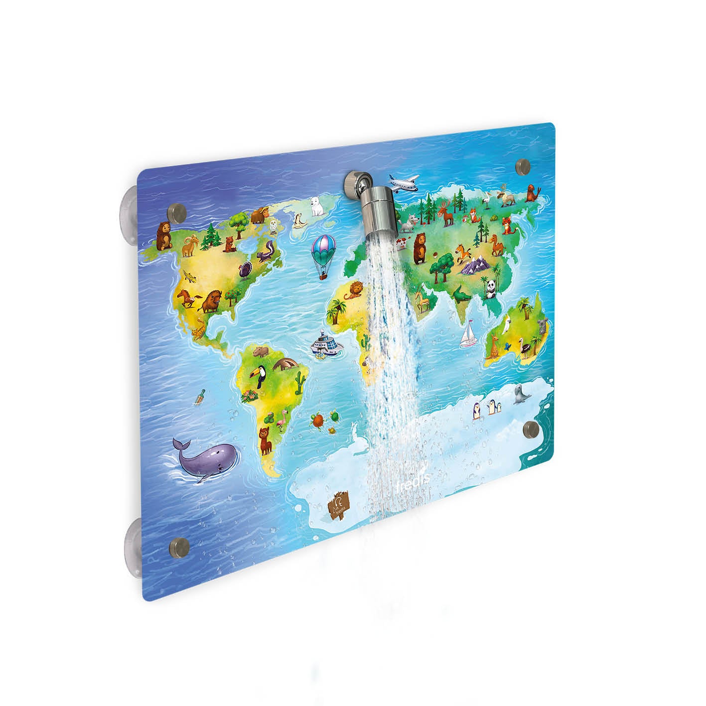 Kinderdusche Welt
