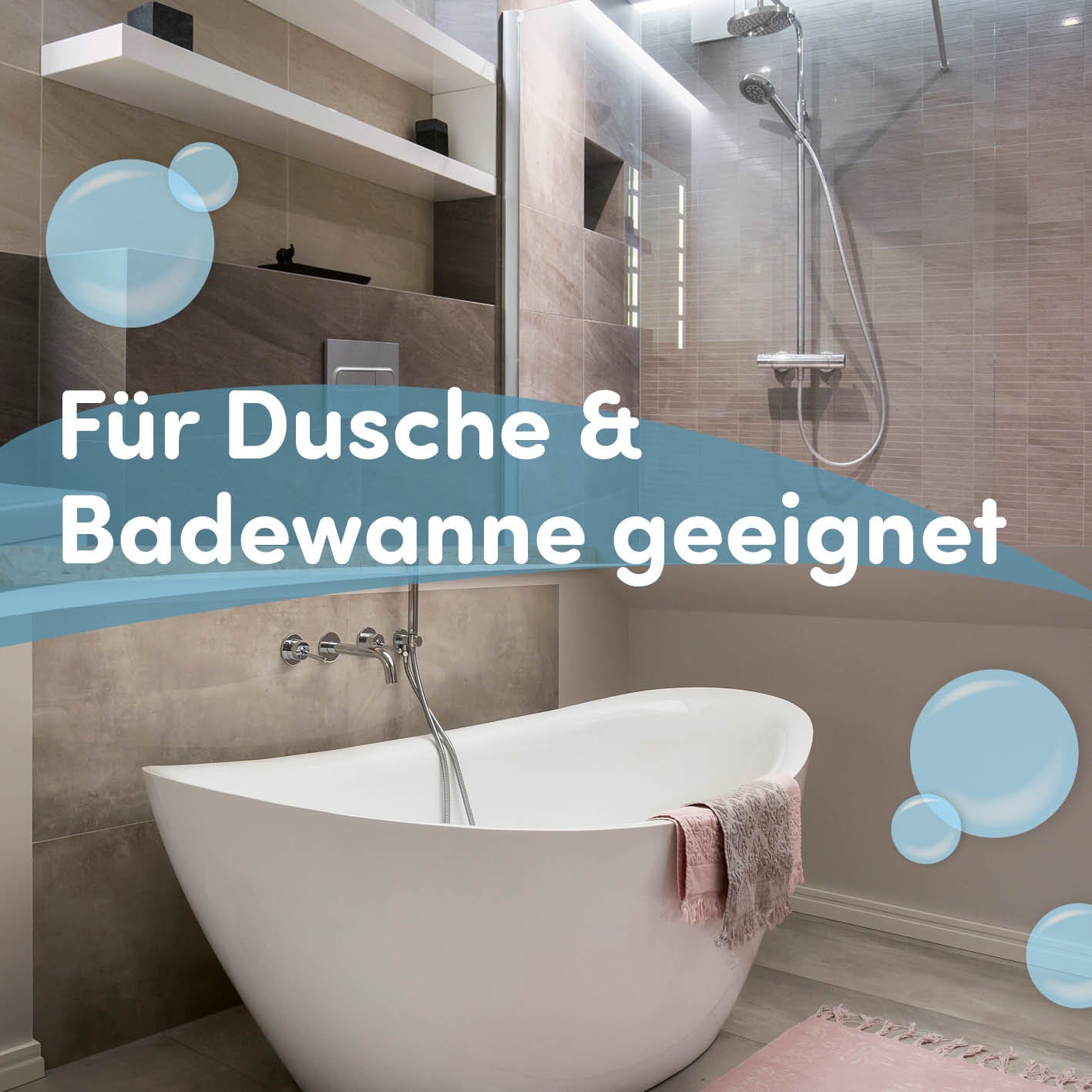 Kinderdusche Wal für Dusche und Badewanne, einfach installierbar, spielerisch für Kinder, mit Saugnäpfen und flexiblem Design.