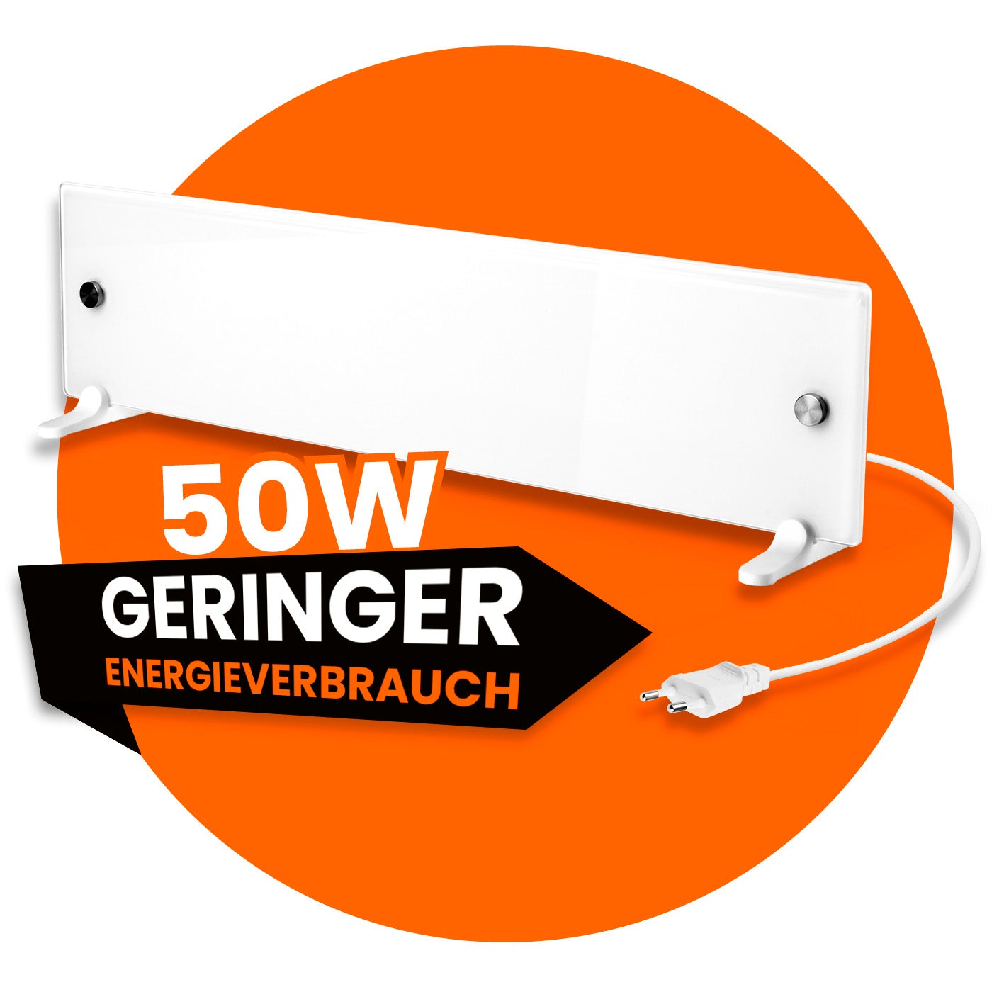 Tonis Schimmelschock Anti-Schimmelheizung Kompakt mit niedrigem Energieverbrauch 50 Watt, effiziente Schimmelbekämpfung und flexible Montage.