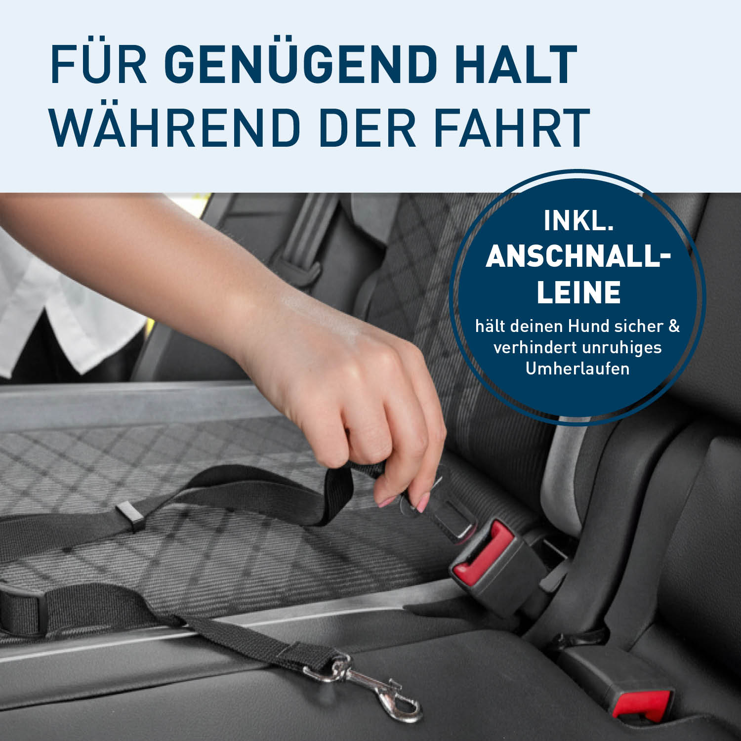 Hundeautositz – wasserfeste Hundebox – M