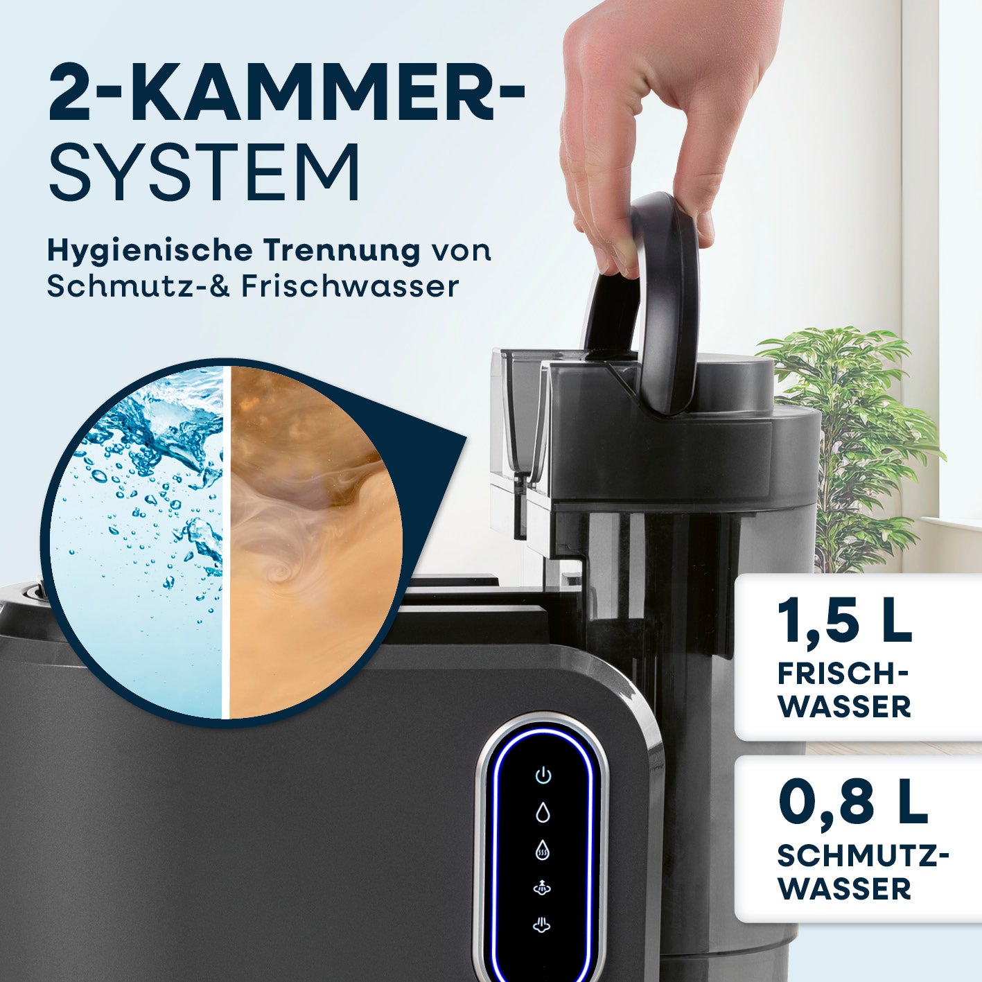 Polster- & Teppichreiniger Pro Steam inkl. 1 l Teppich- & Polsterreiniger-Konzentrat