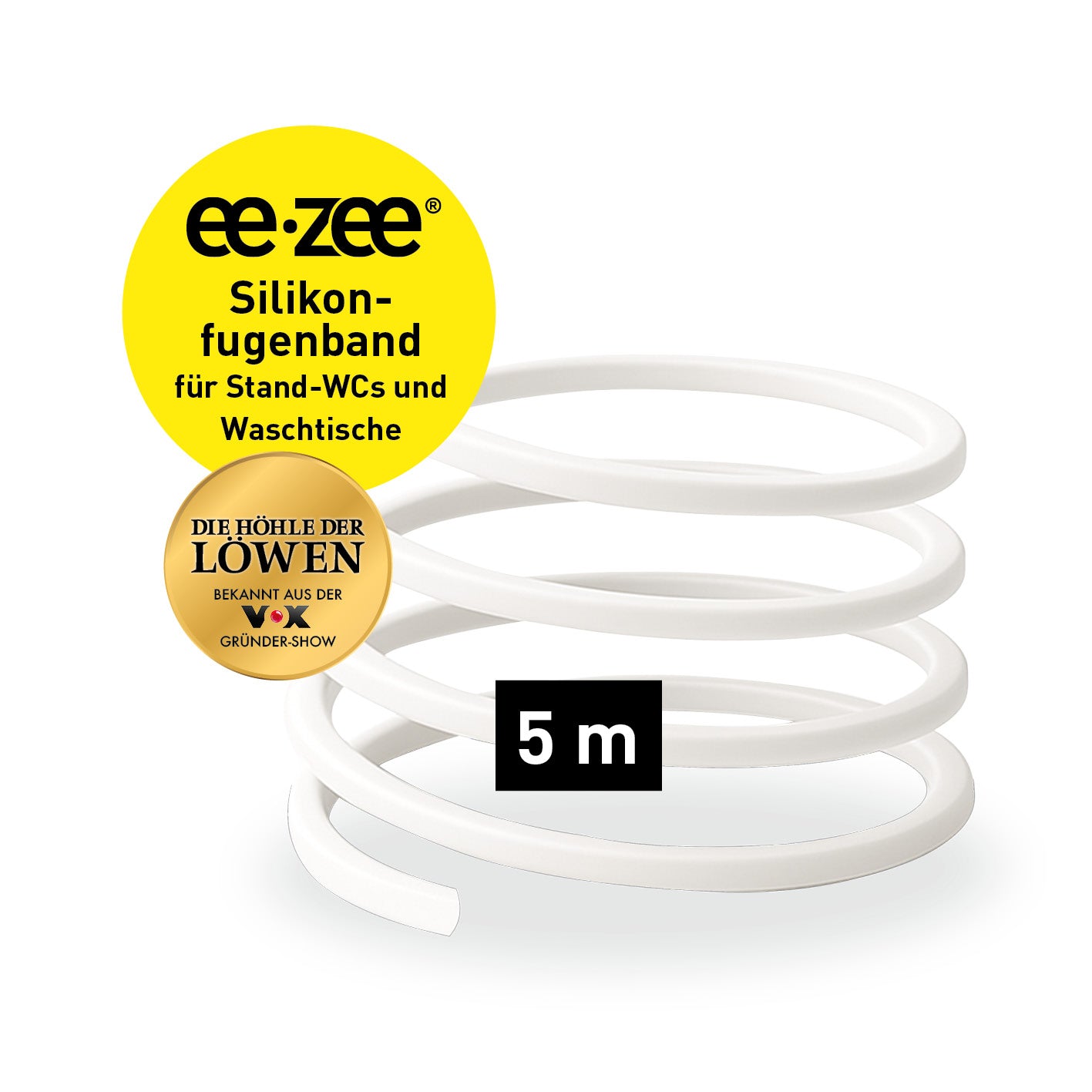 Fugenband Meterware 5 m für Waschtisch/Waschbecken - zuschneidbar in Galerieposition 2, 1417x1417 px, quadratisch.