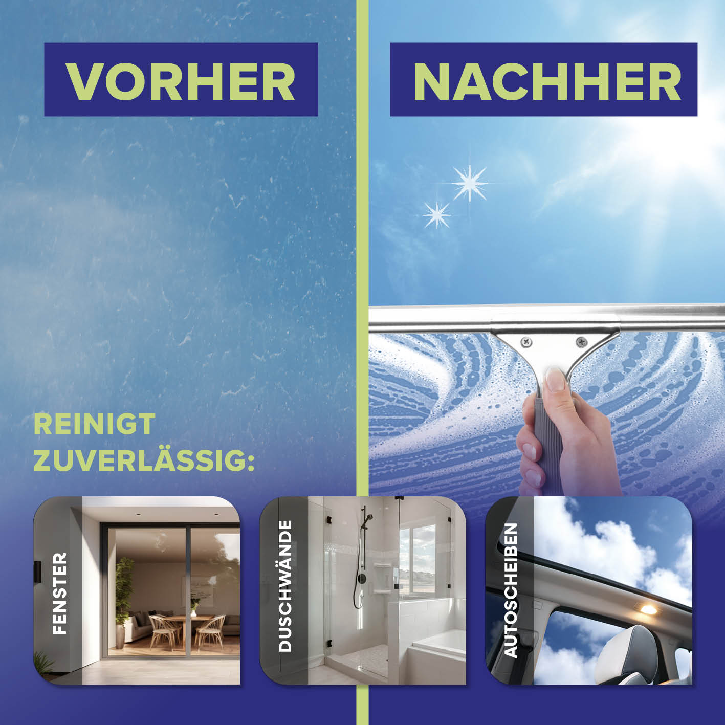 Reinigungsset Fenster 7-teilig