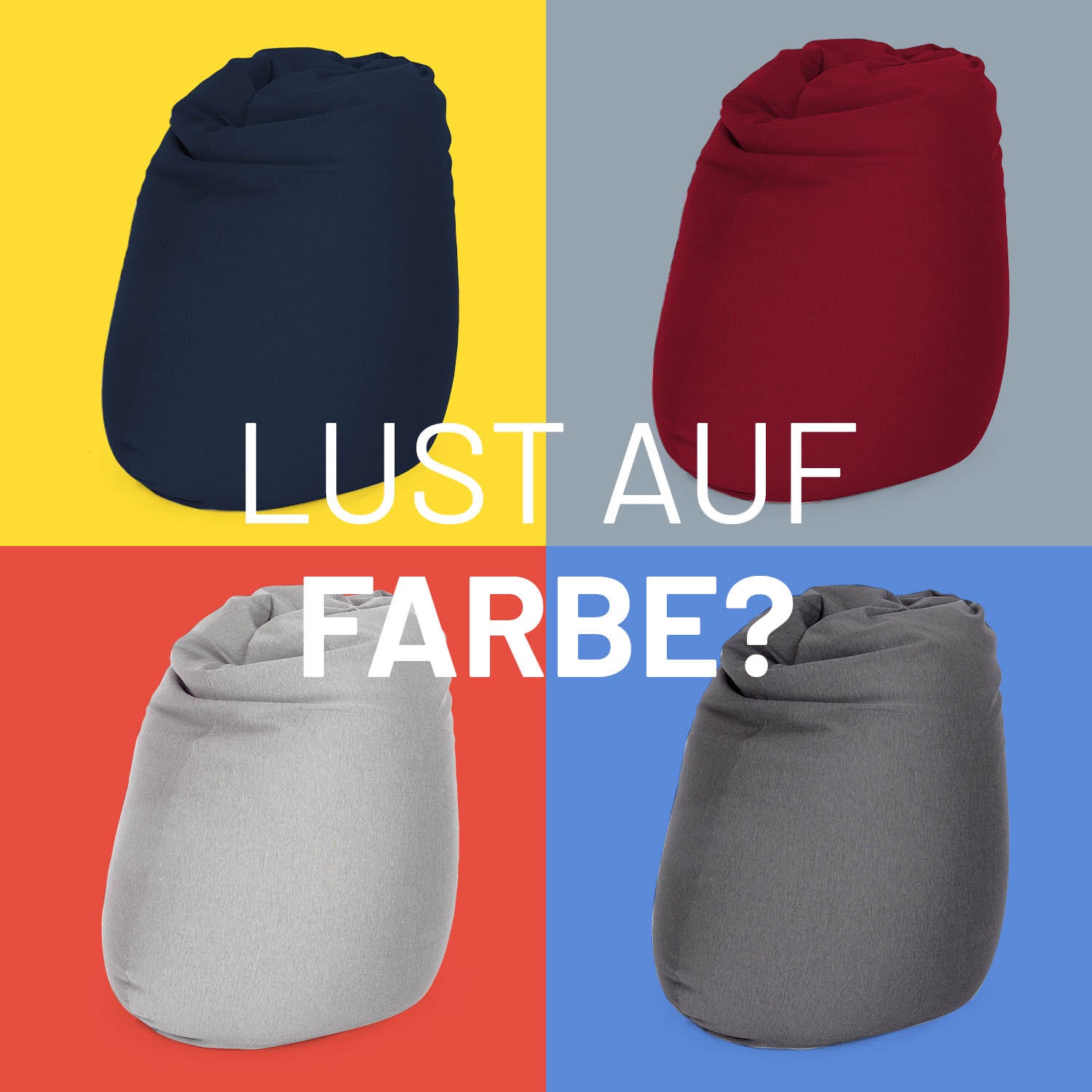 Flexi Comfort Sitzsack (380 L) in Dunkelgrau, ergonomisch, weich, indoor, hochwertiges Design, ideal zum Entspannen und Arbeiten.