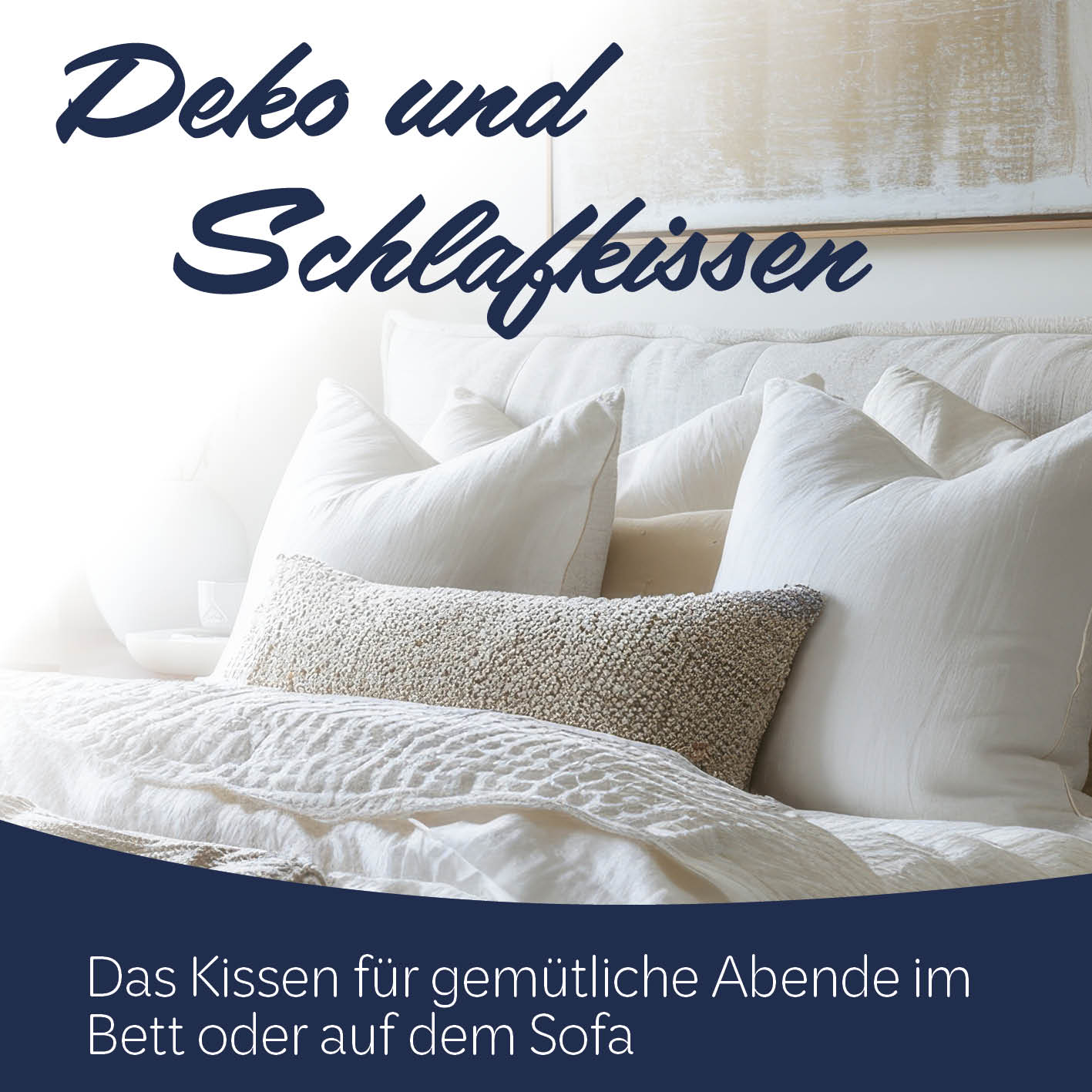 Microfaser Kopfkissen gesteppt - 80 x 80 cm - 2er-Set, leicht, formstabil, waschbar bei 95°, ideal für Allergiker.