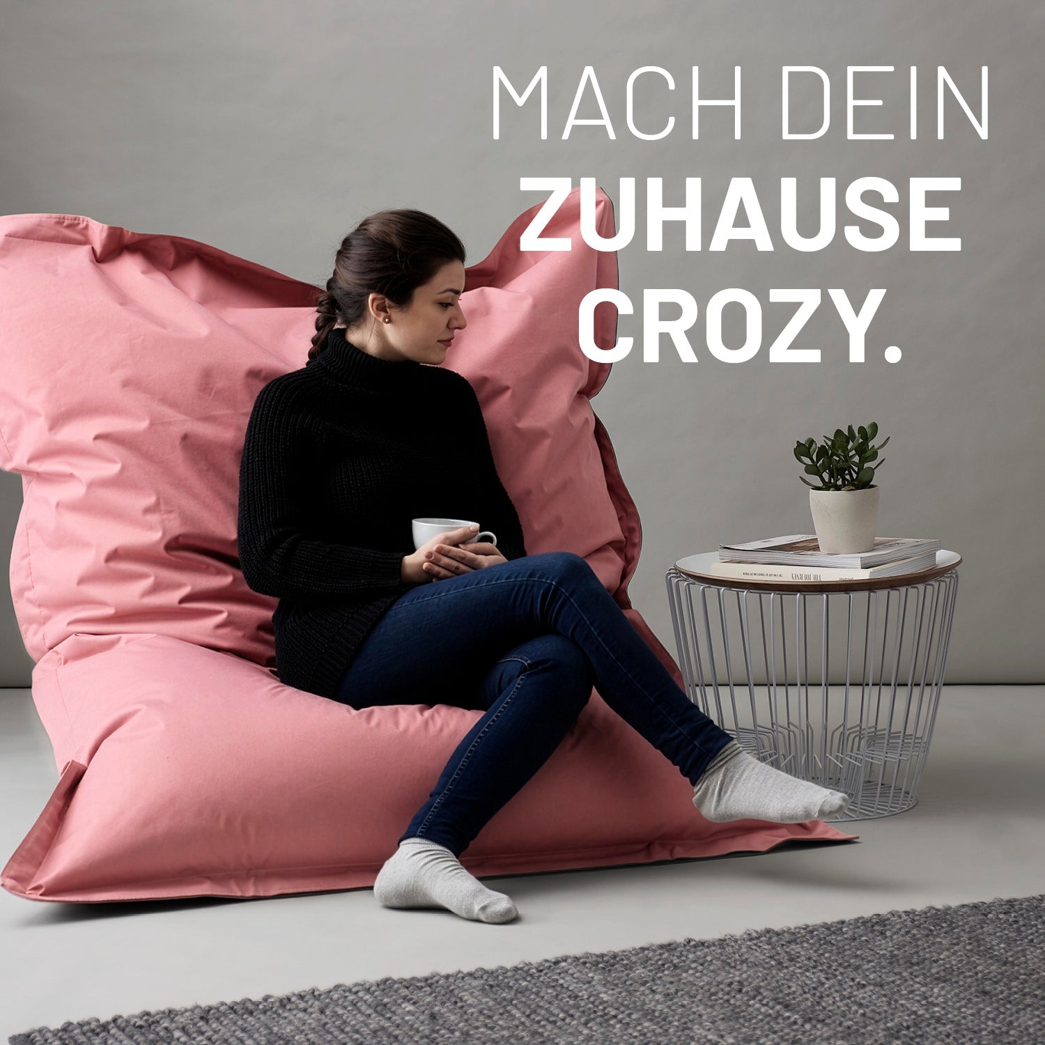 Sitzsack Classic XXL (380 L) - indoor & outdoor - Pastell Pink