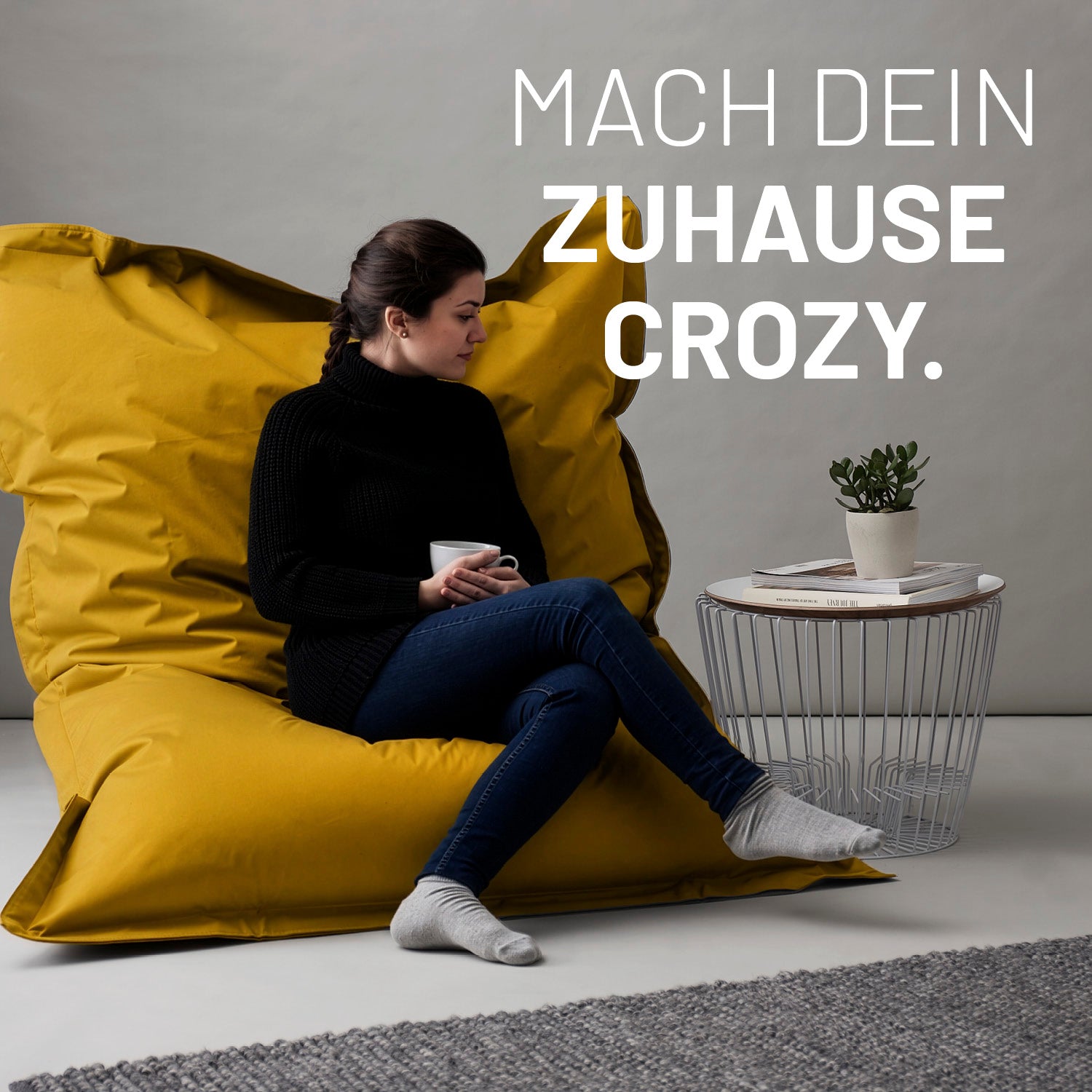 Sitzsack Classic XXL (380 L) - indoor & outdoor - Senfgelb