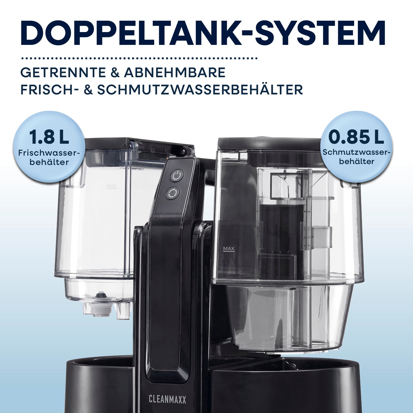 Akku-Polster- & Teppichreiniger Pro - 22 V - Schwarz