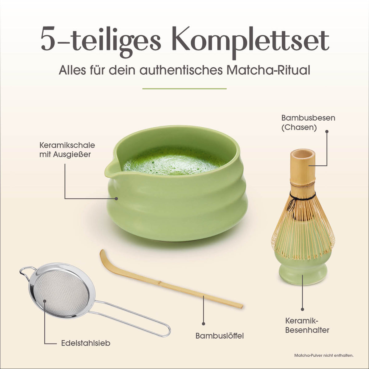 Matcha-Zubereitungsset - 5-tlg.