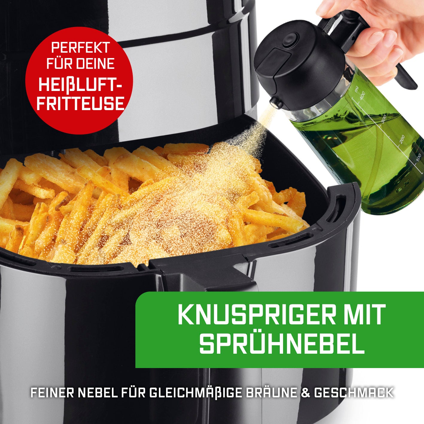 2-in-1 Ölsprüher & -spender - 2er-Set - 2 x 470 ml