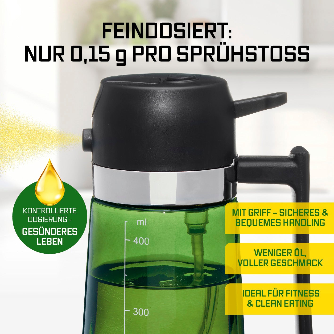 2-in-1 Ölsprüher & -spender - 2er-Set - 2 x 470 ml