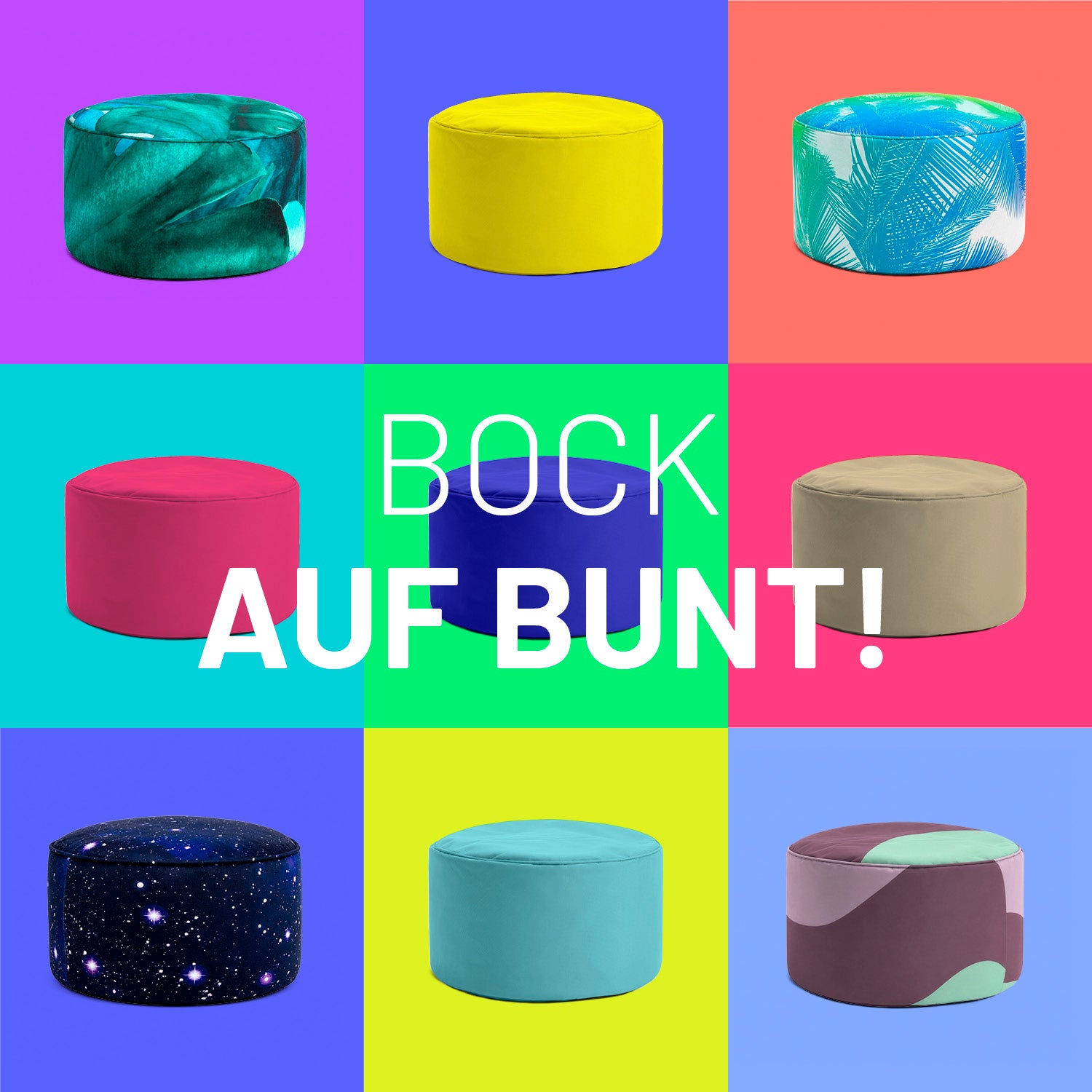 Sitzsack Pouf Tropical