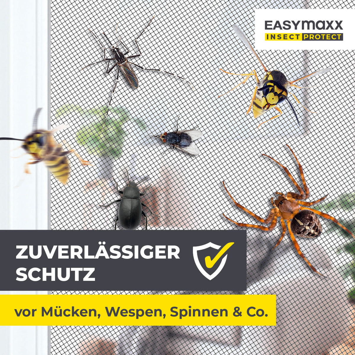 Insektenschutzgitter mit Magnetbefestigung - 2er-Set