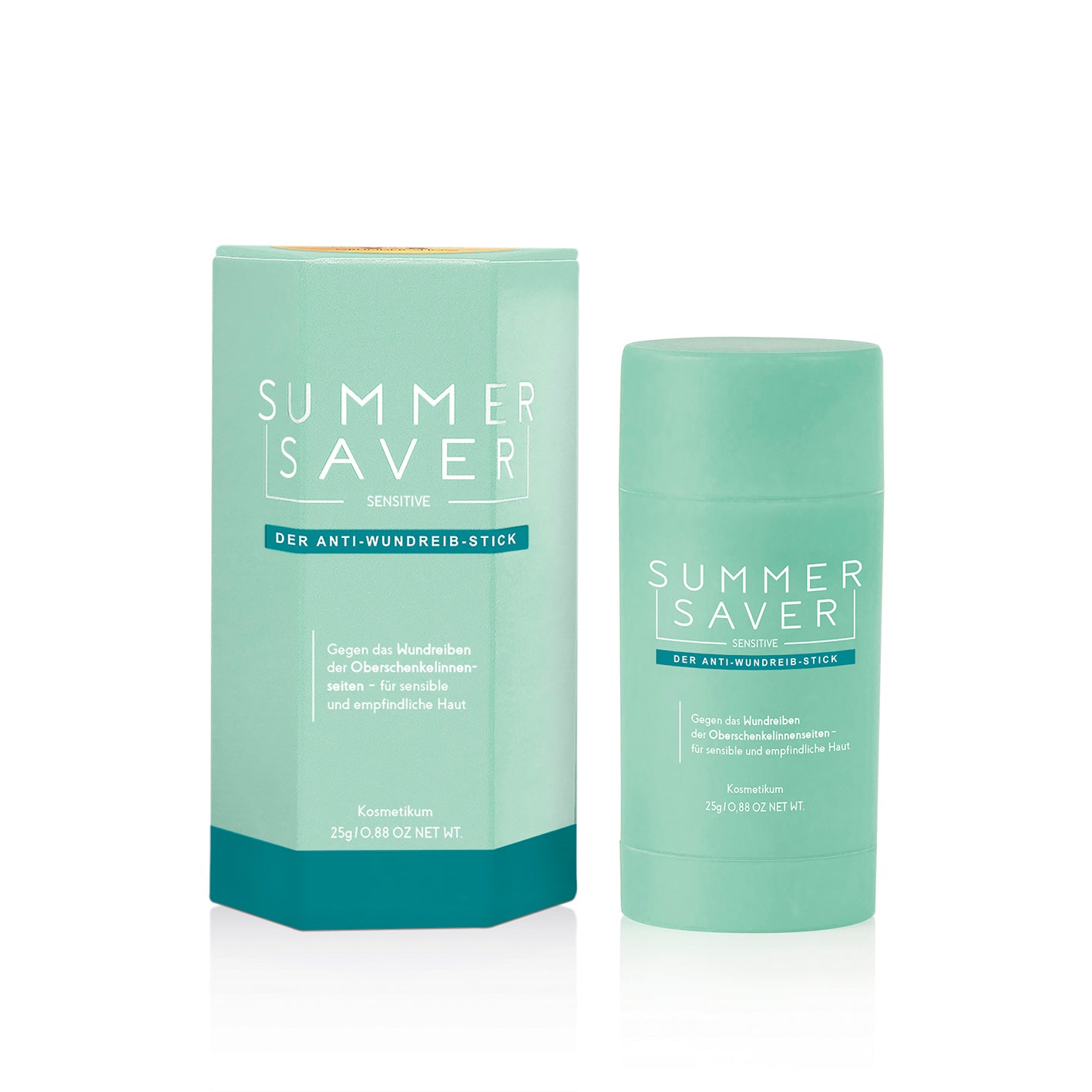 Anti-Wundreib-Stick sensitive 25g von SUMMERSAVER schützt sensible Haut mit Panthenol, Aloe Vera und Vitamin E vor Wundreibungen.