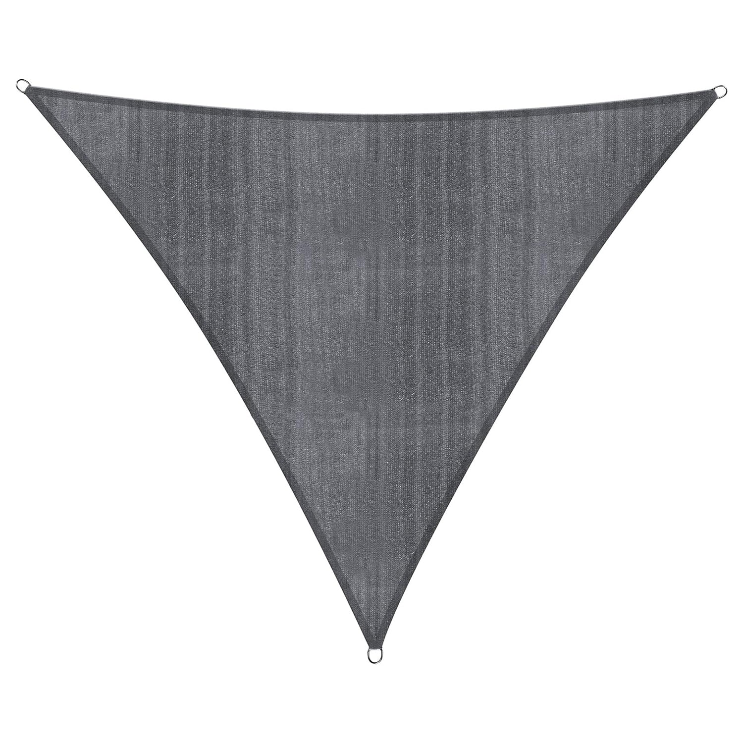 Sonnensegel 100% HDPE - Dreieck 3 x 3 Meter - dunkelgrau, wetterfest, UV-beständig, luftdurchlässig und vielseitig einsetzbar.