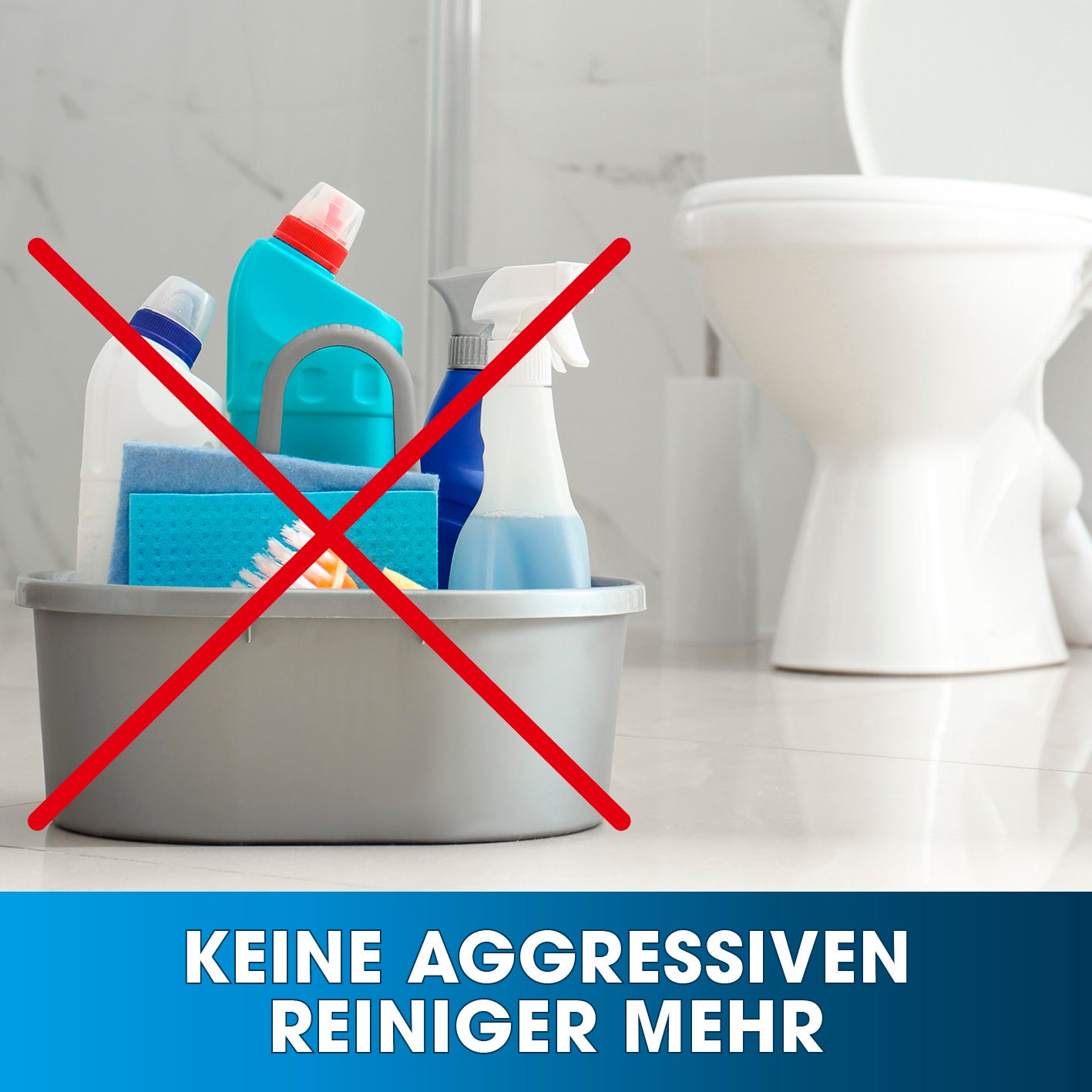 WC-Intensivschaum - 1,5 kg zeigt eine hygienische, effektive Reinigung für Toilette ohne aggressive Reiniger.