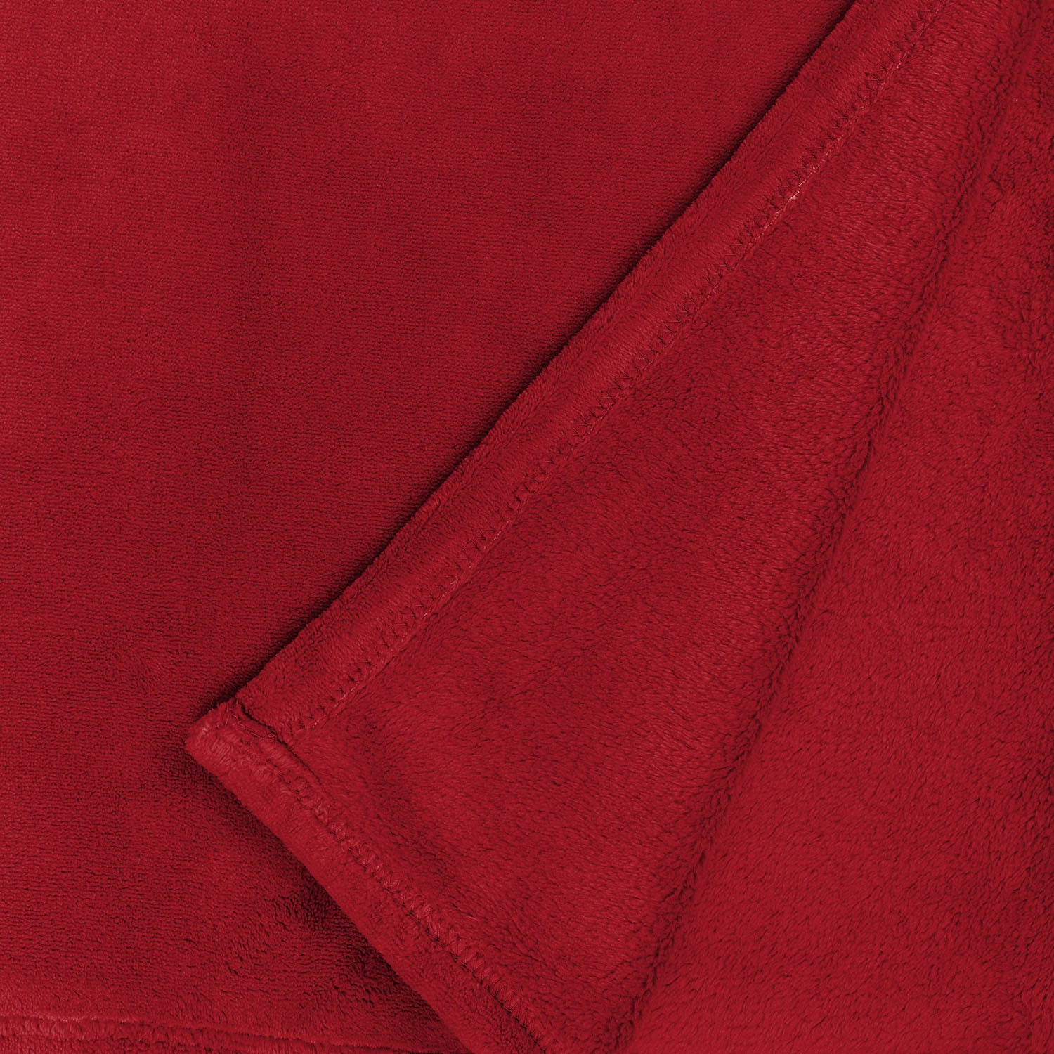 Kuscheldecke - 220x240 cm - Sofadecke & Tagesdecke - Bordeaux aus weichem, pflegeleichtem Coral-Fleece, ideal für Sofa und Doppelbett.