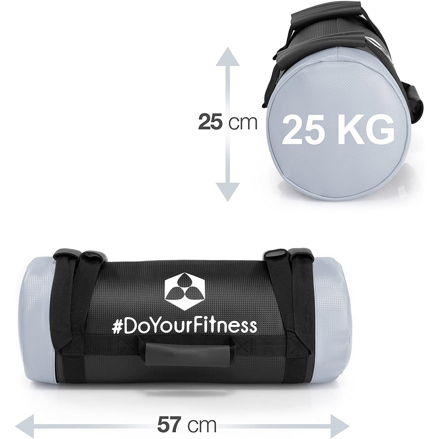 Corebag Sandsack Carolous - Fitness Power Bag - 25 kg mit robustem Nylonbezug und verstärkten Nähten für intensives Functional Training.