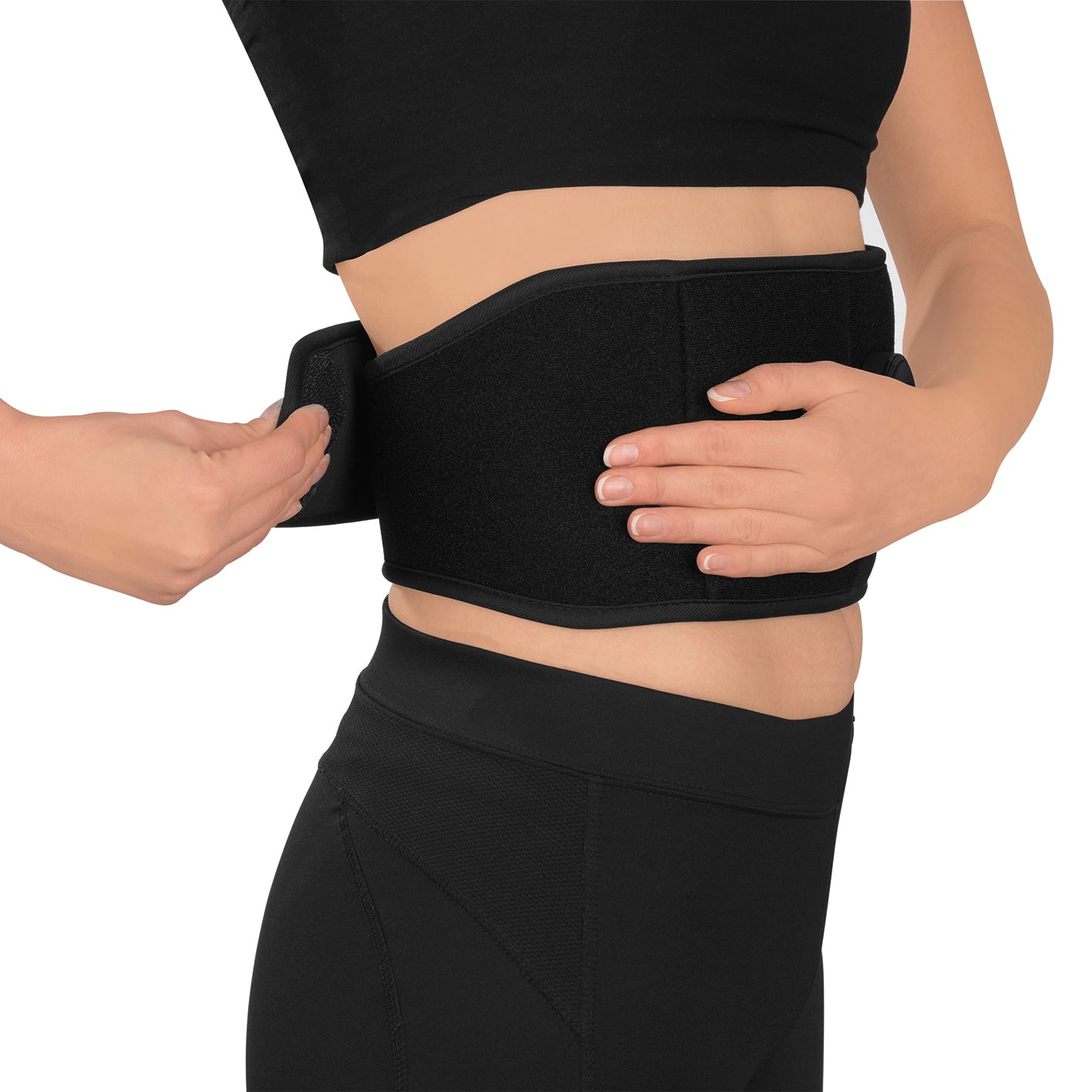 Bauchmuskelgürtel EMS mit 6 Programmen und 9 Intensitätsstufen, unisize, schwarz, flexibler Bauchgurt mit Muskelstimulation.