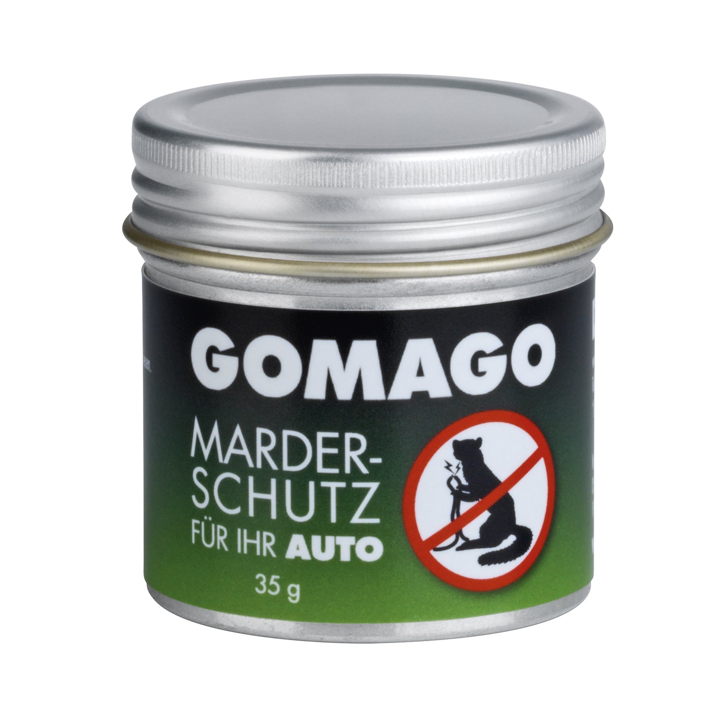 Mardervergrämung 2x Haus und 1x Auto, GOMAGO Marderschutzdose gegen Schäden durch Marder, sofort einsatzbereit, 35g Inhalt.
