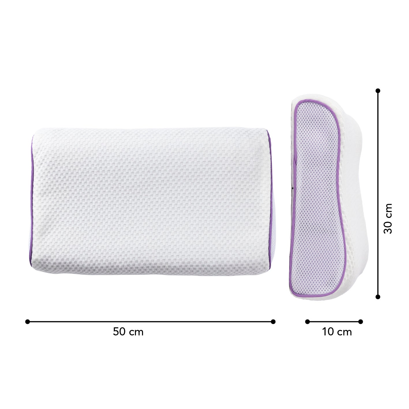 Gel-Nackenkissen Kissen mit Wabenstruktur und Gelschicht, ergonomisch geformt, atmungsaktiv, waschbar bis 40 °C, ideal für Nackenstütze.