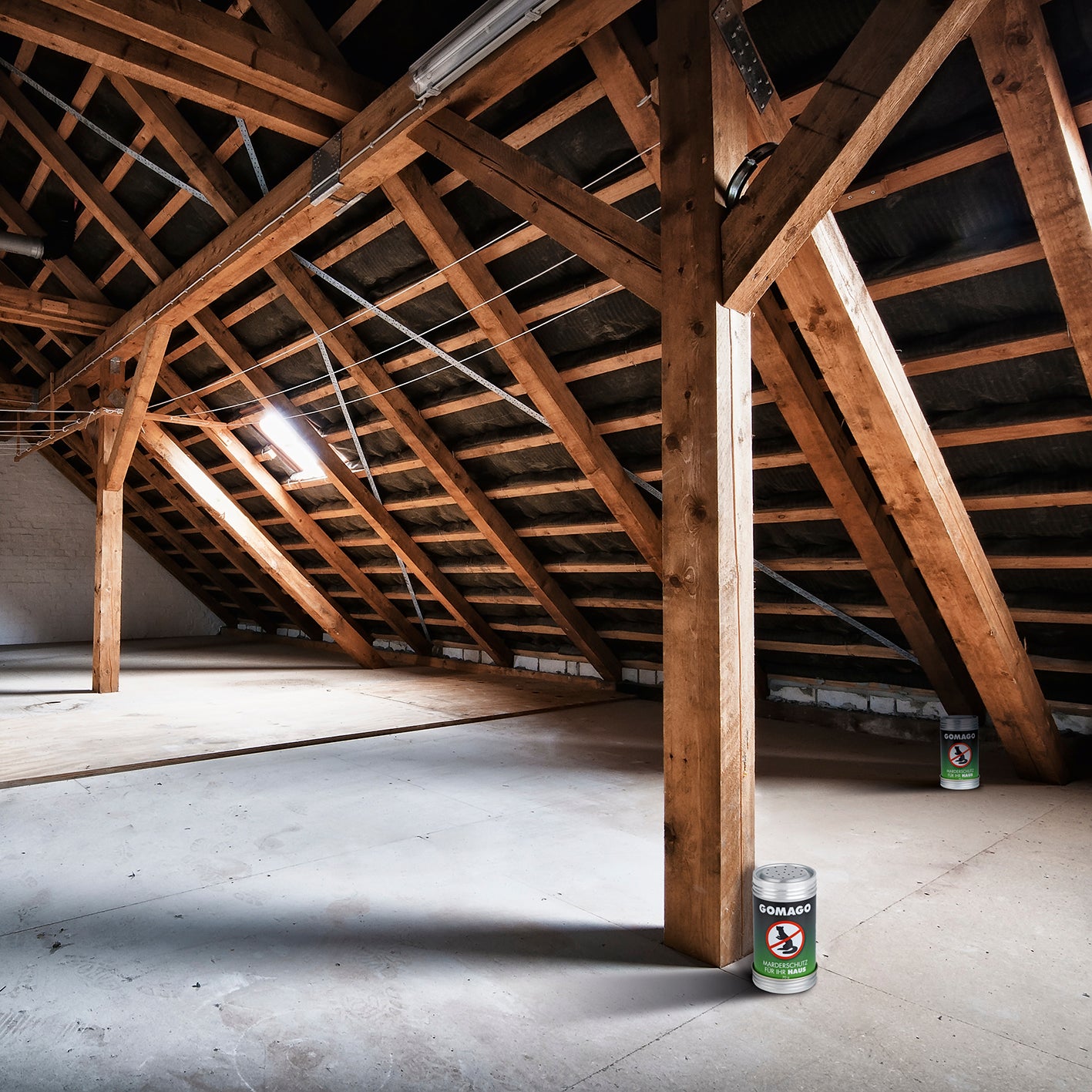 Mardervergrämung Haus - 2er-Set zur Marderabwehr im Dachboden, sofort anwendbar, verhindert Schäden durch Marder mit effektivem Duftstoff.