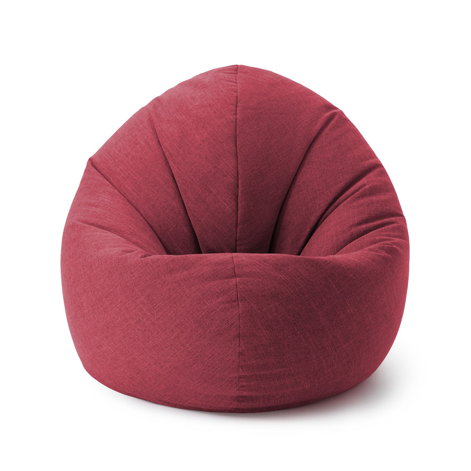 Sitzsack Interior Line (300 L) - indoor - Rot, weicher leinenartiger Stoff, runder Sitzsack für gemütliche Innenbereiche.