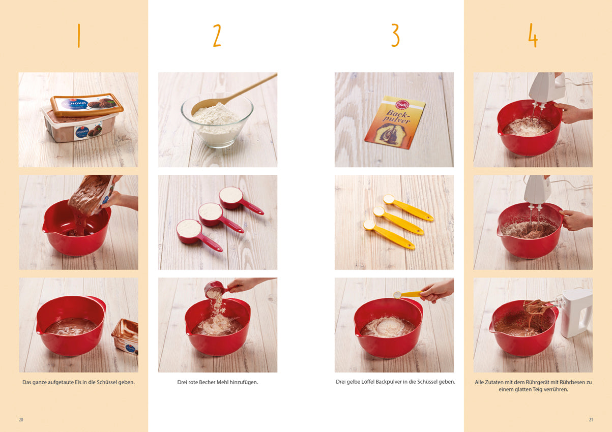 Rezeptbuch (Ergänzungsexemplar ohne Messbecher) - Band 8 - Kreative Motivkuchen zeigt Schritt-für-Schritt Backanleitung für Kinder.