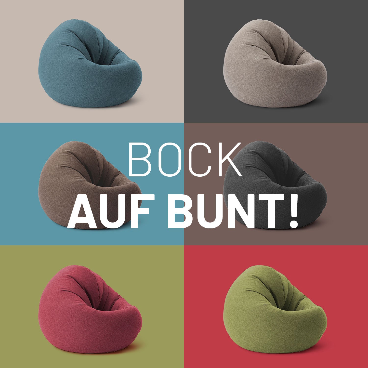 Sitzsack Interior Line (300 L) - indoor - Rot, flexibler 2-in-1 Sitzsack in Leinenoptik, bequem und in sechs Trendfarben erhältlich.