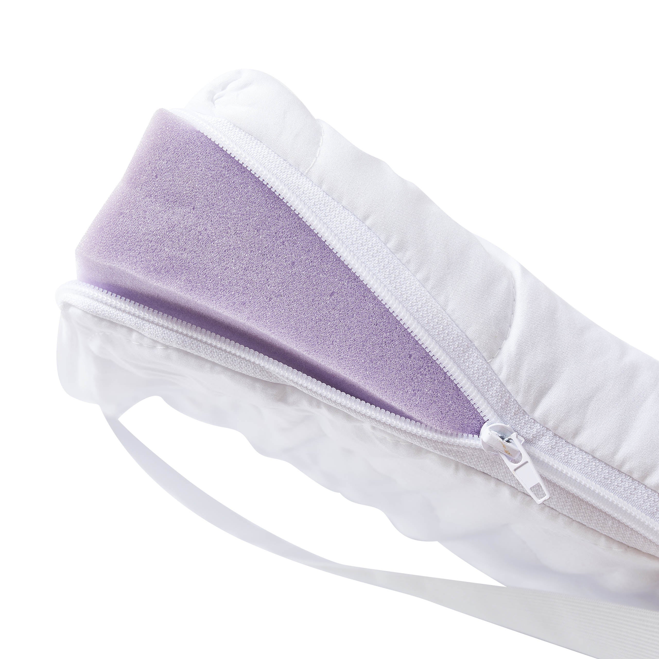Matratzentopper Microfaser - 160 x 200 x 6,5cm mit abnehmbarem, waschbarem Bezug und viskoelastischem Memory Foam Kern.