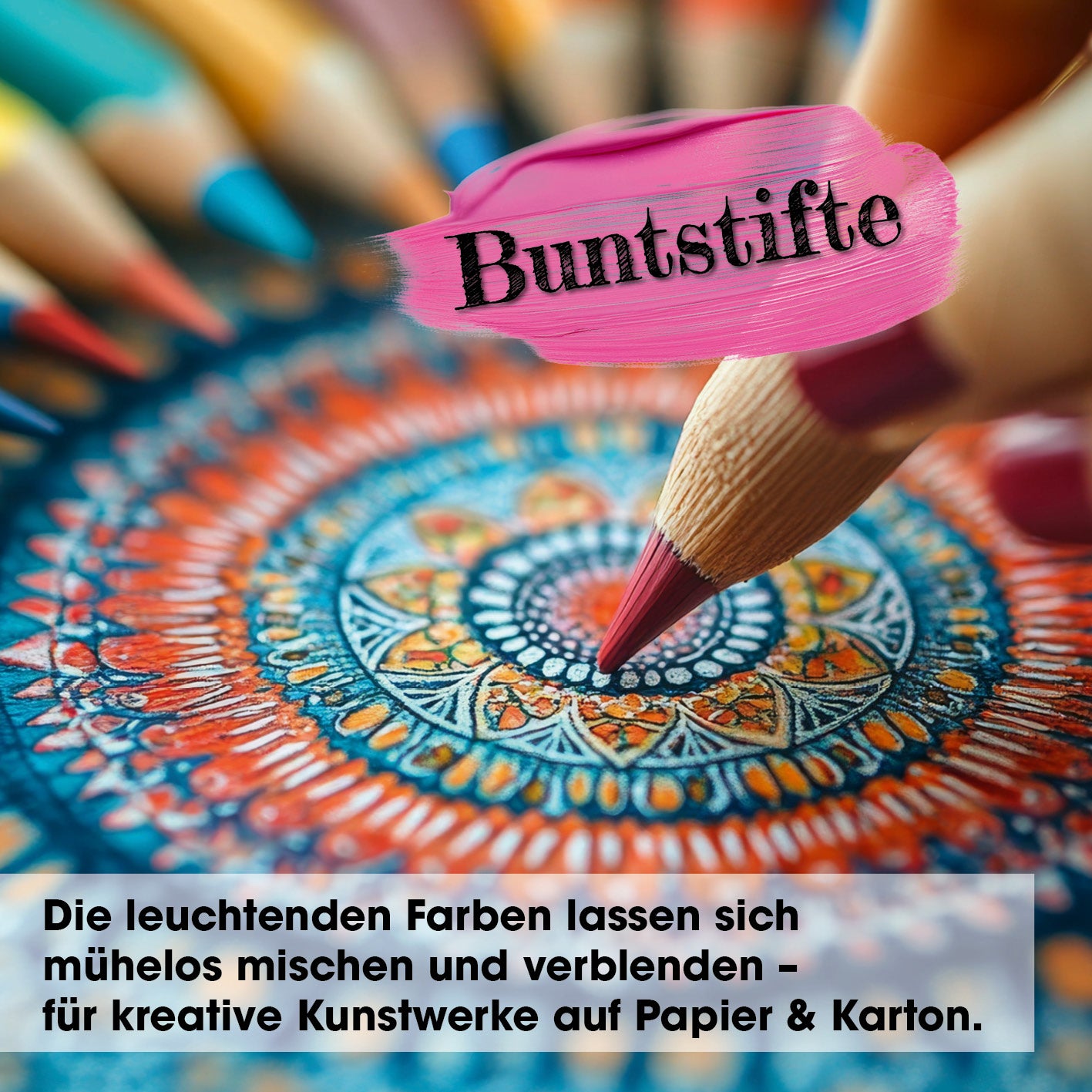 Mal- und Zeichenkoffer - 145-tlg. mit hochwertigen Buntstiften für detailreiche, lebendige Kunstwerke auf Papier und Karton.