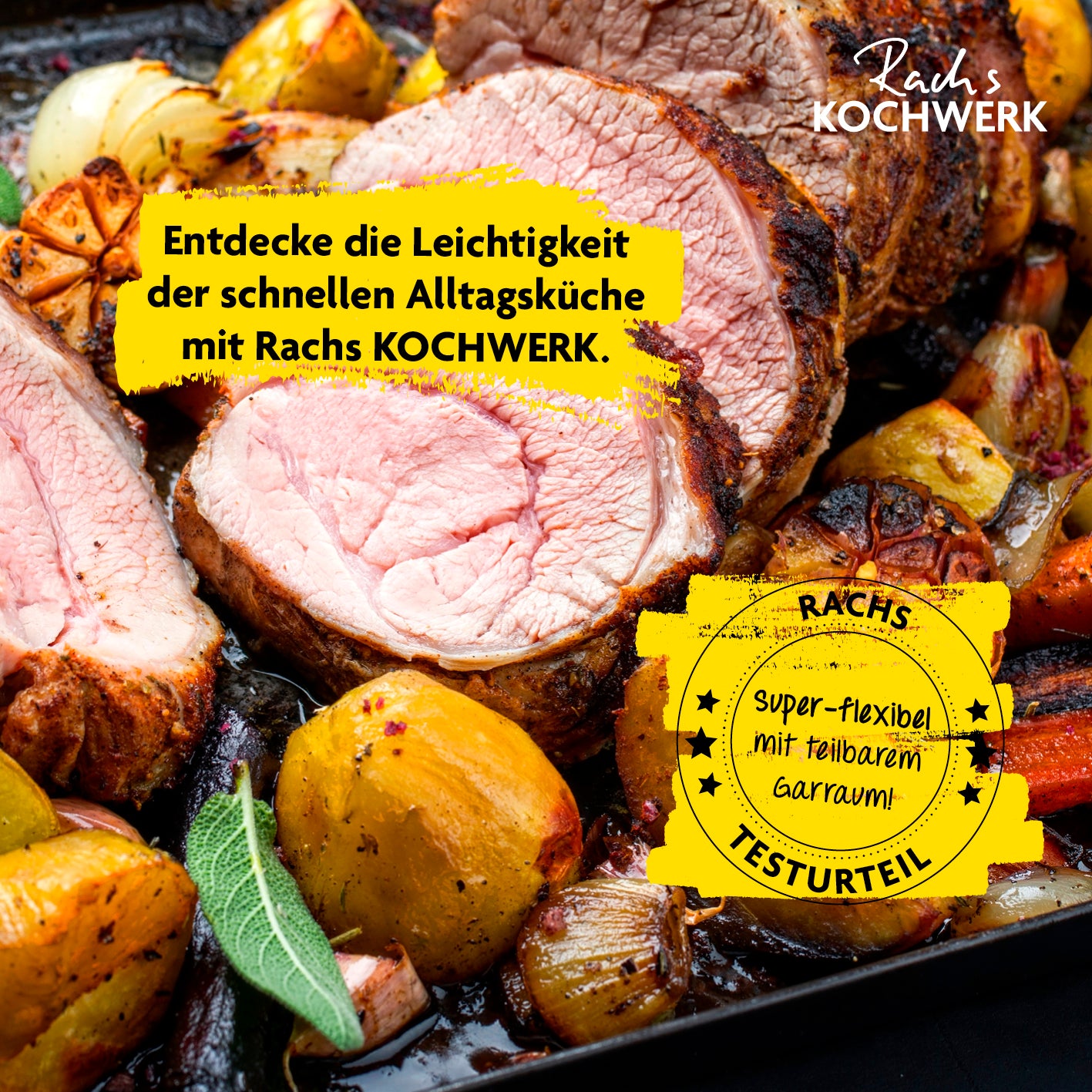 Heißluft-Fritteuse Vario-Doppelkammer 9l mit teilbarem Garraum, ideal zum Garen, Braten und Frittieren, flexible One-Touch-Programme.