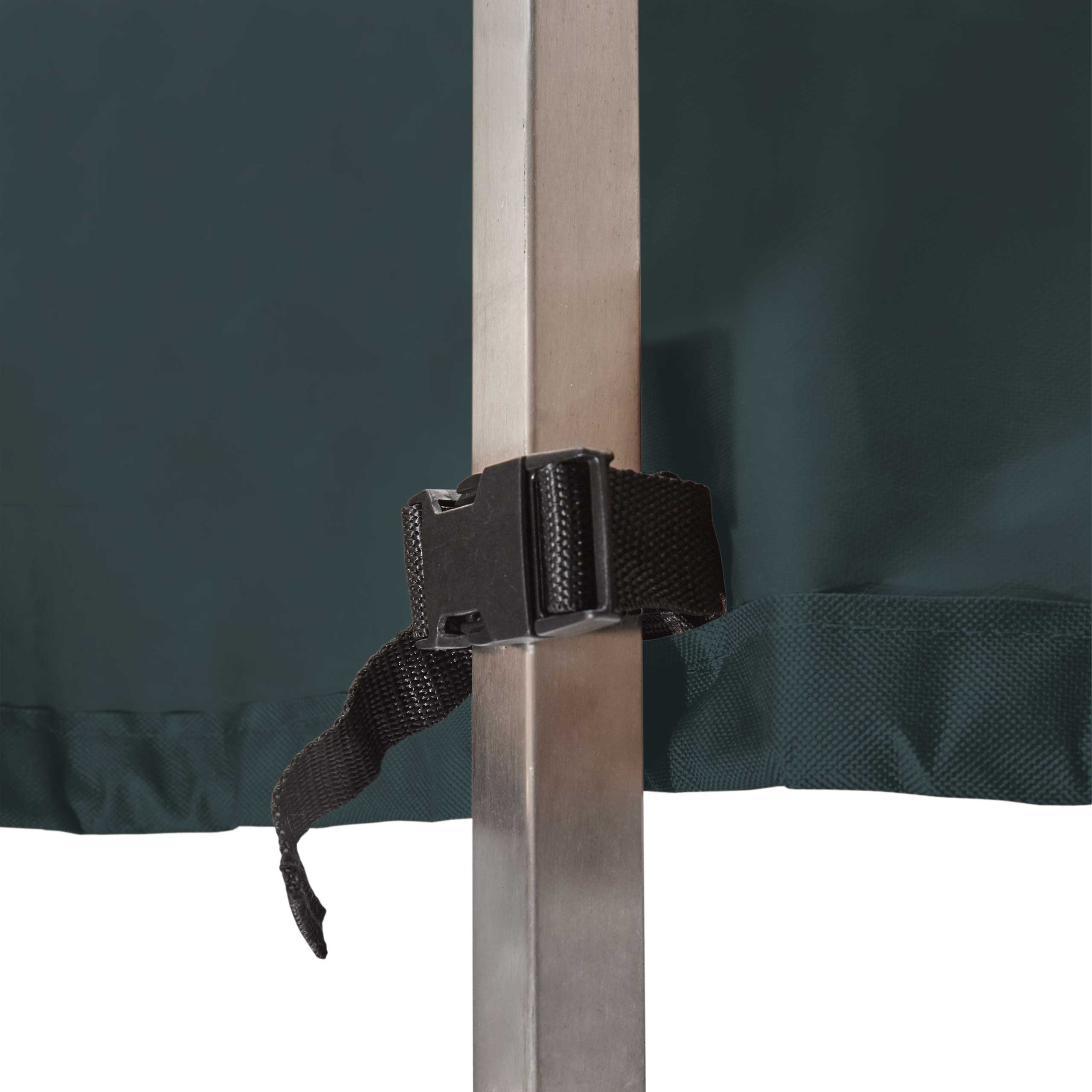 Gartenmöbelabdeckung Grill Abdeckhaube 165 x 63 x 125 cm in Grün/Grau mit verstellbarem Befestigungsriemen aus robustem Oxford 600D Gewebe.