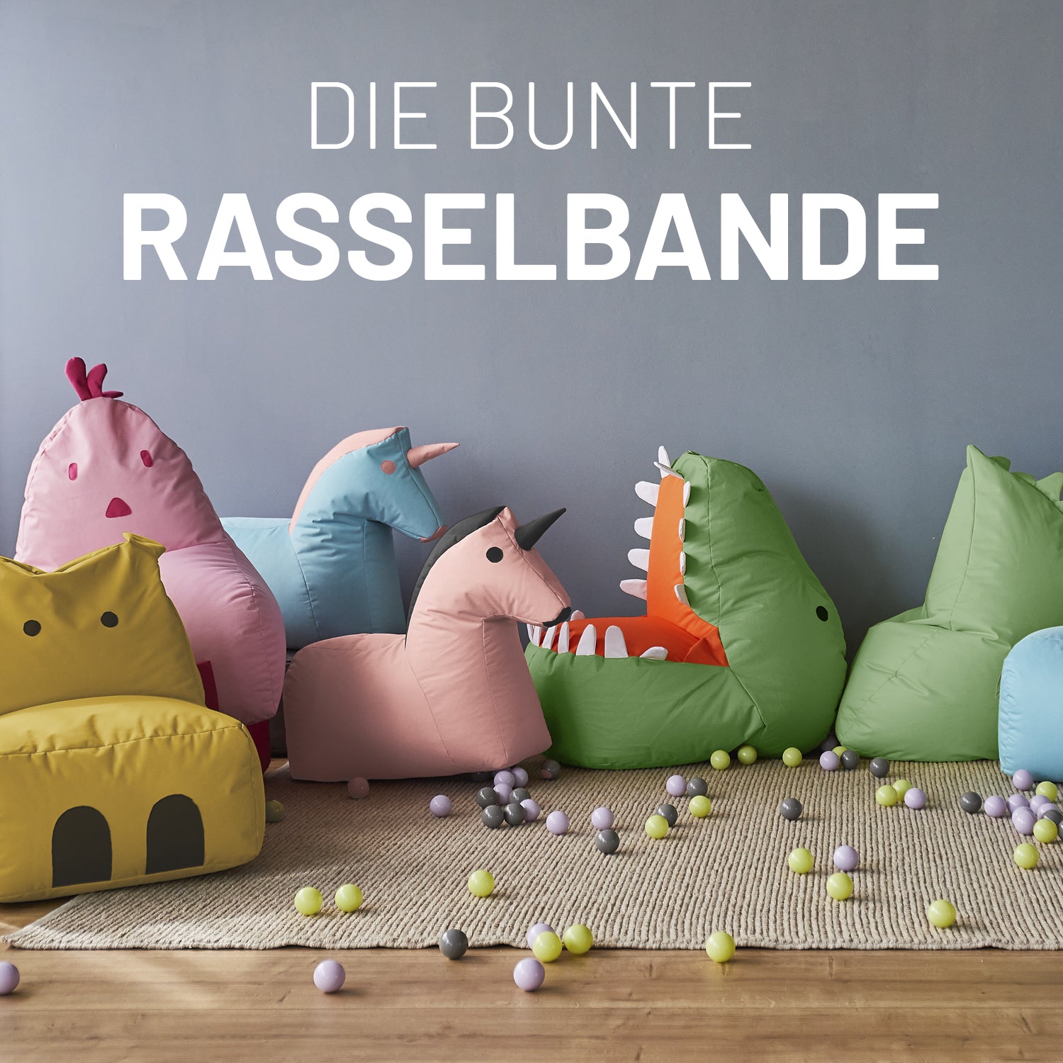 Kindersitzsack-Set "Dino" (2-tlg.) in Senfgelb, wasserabweisend, indoor & outdoor, mit EPS-Perlenfüllung, schadstofffrei und kinderfreundlich.