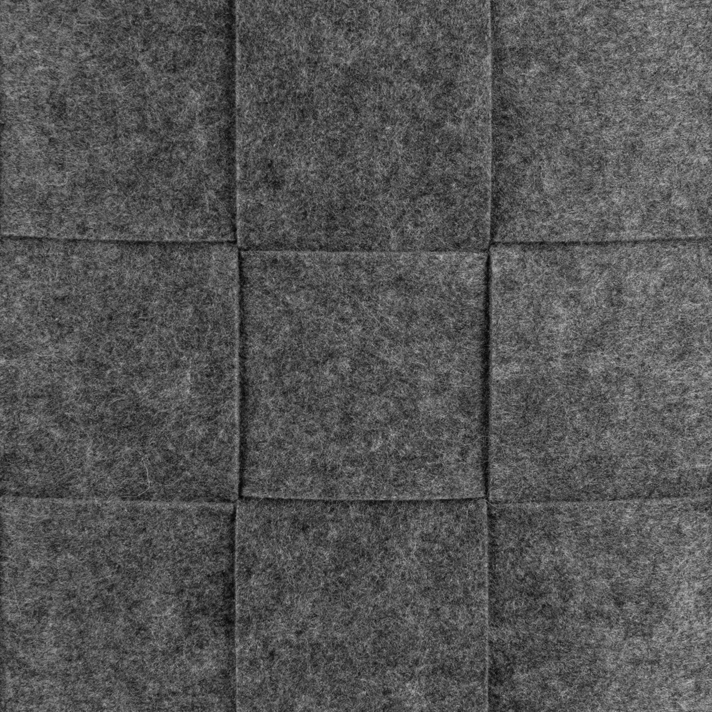 Filz-Aufbewahrungstasche L - 40 x 30 x 30 cm - Dunkelgrau aus strapazierfähigem Filz mit moderner Struktur und schlichter Optik.