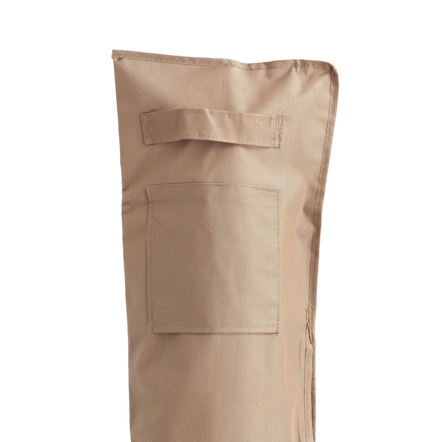 Abdeckung für Sonnenschirm - 170 x 27,5/33,5 cm - Beige aus wasserdichtem, robustem PVC-beschichtetem Oxford 600D Gewebe.